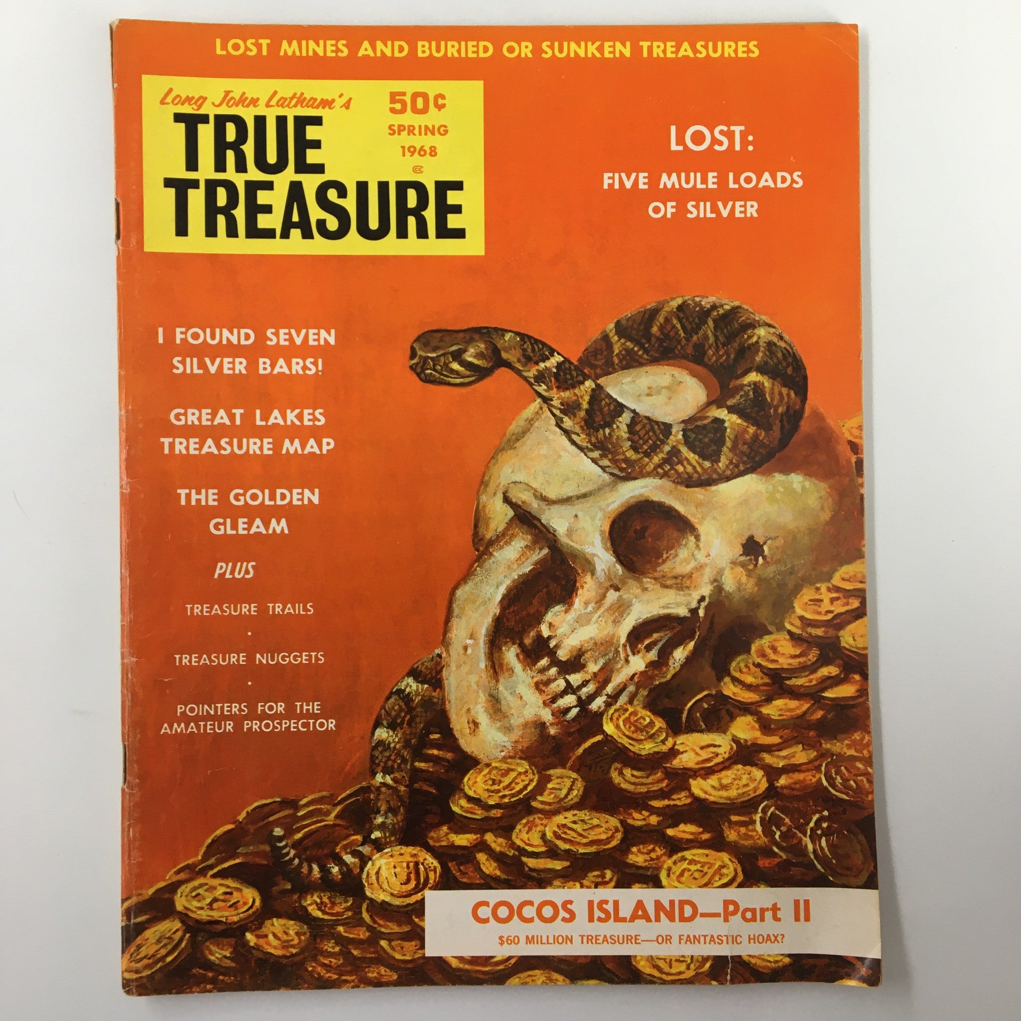 VTG True Treasure Magazine Spring 1968 Lost Five Mule Loads of Silver No Label