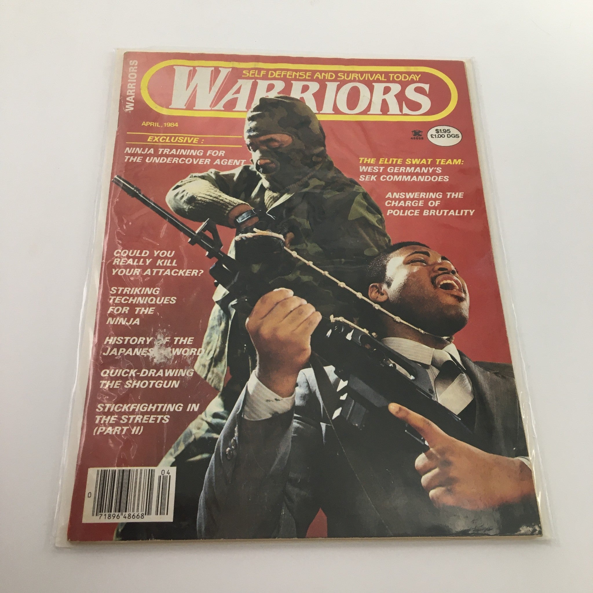 Warriors Magazine April 1984 Ninja Training for The Undercover Agent, Newsstand