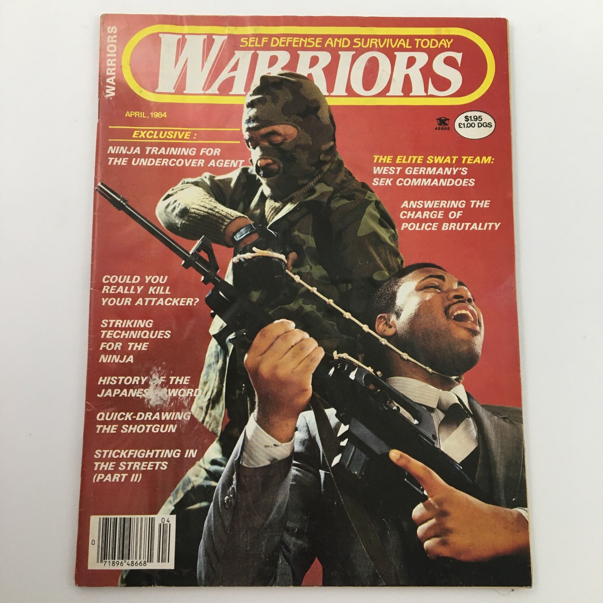 Warriors Magazine April 1984 Ninja Training for The Undercover Agent, Newsstand