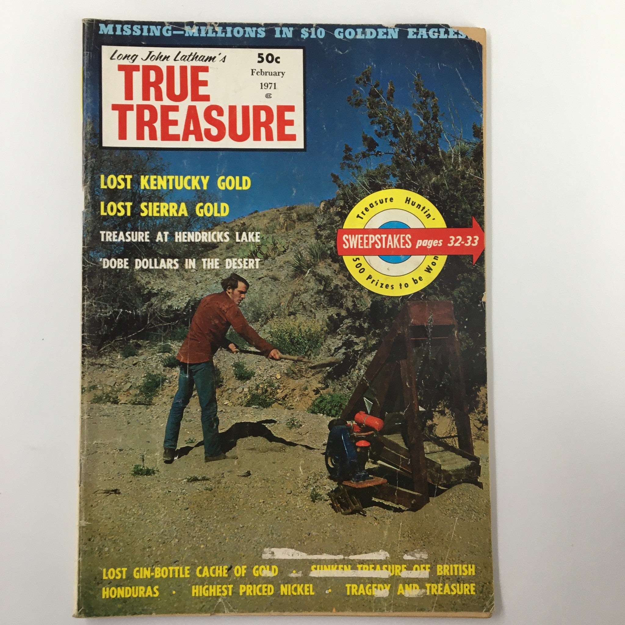 VTG True Treasure Magazine February 1971 Missing Millions in $10 Golden Eagles