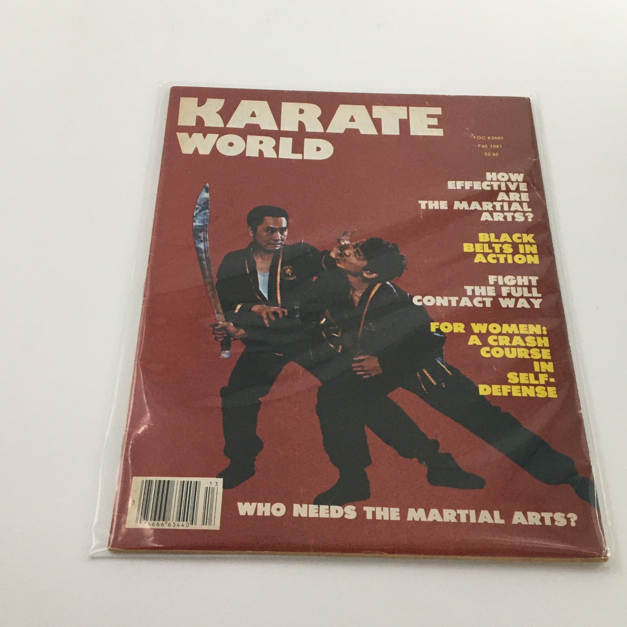 Karate World Magazine Fall 1981 Black Belts in Action Feature, Newsstand