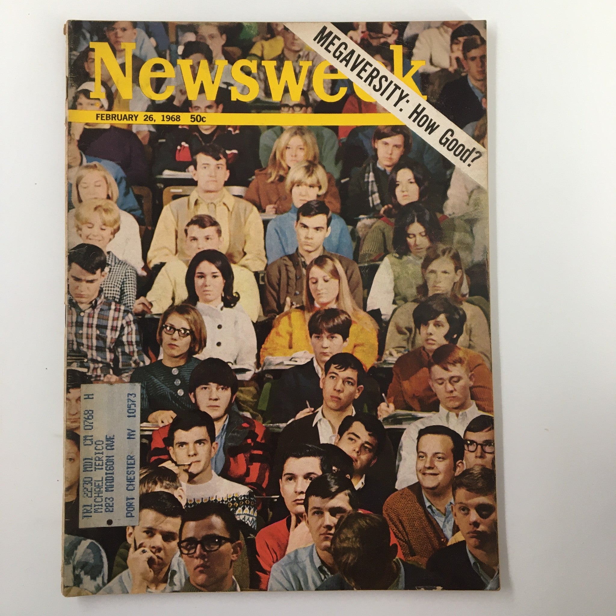 VTG Newsweek Magazine February 26 1968 The Megaversity, How Good?