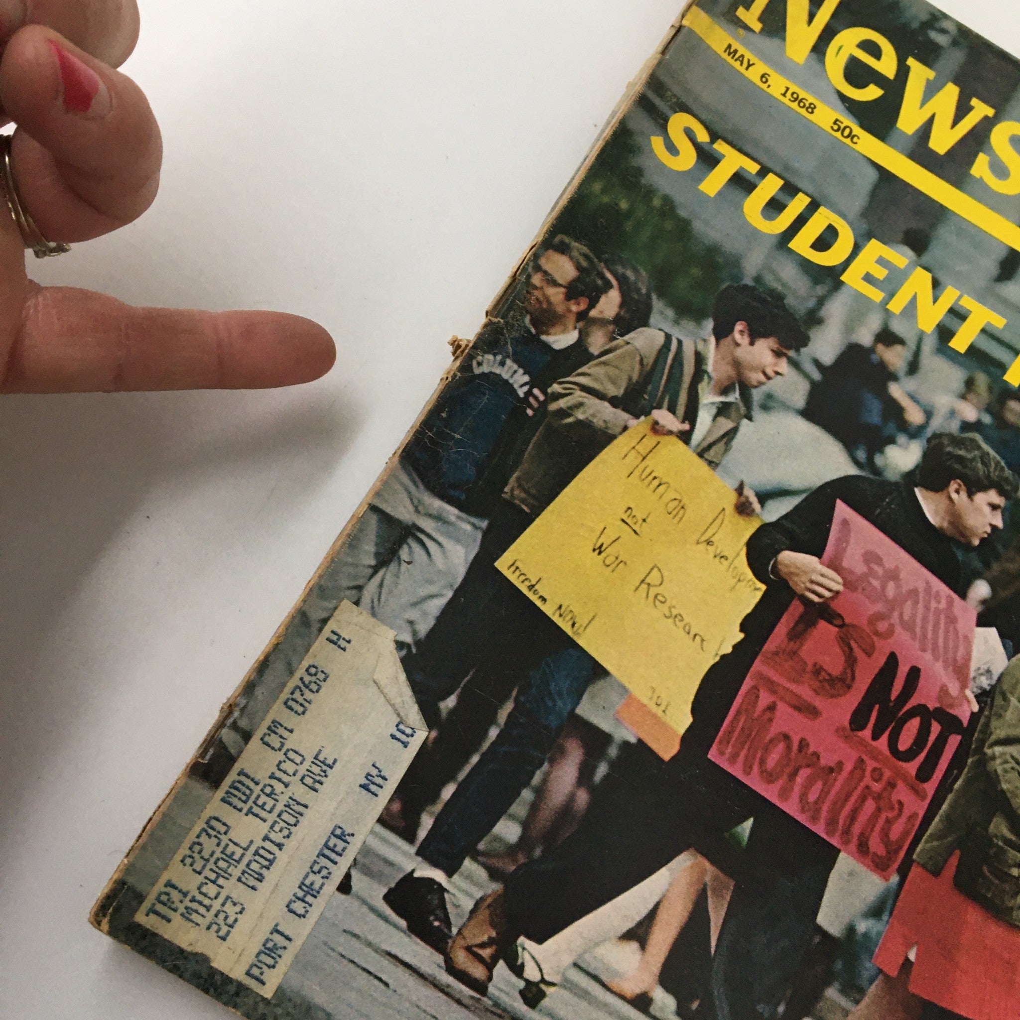 VTG Newsweek Magazine May 6 1968 Student Protest Demonstrators at Columbia