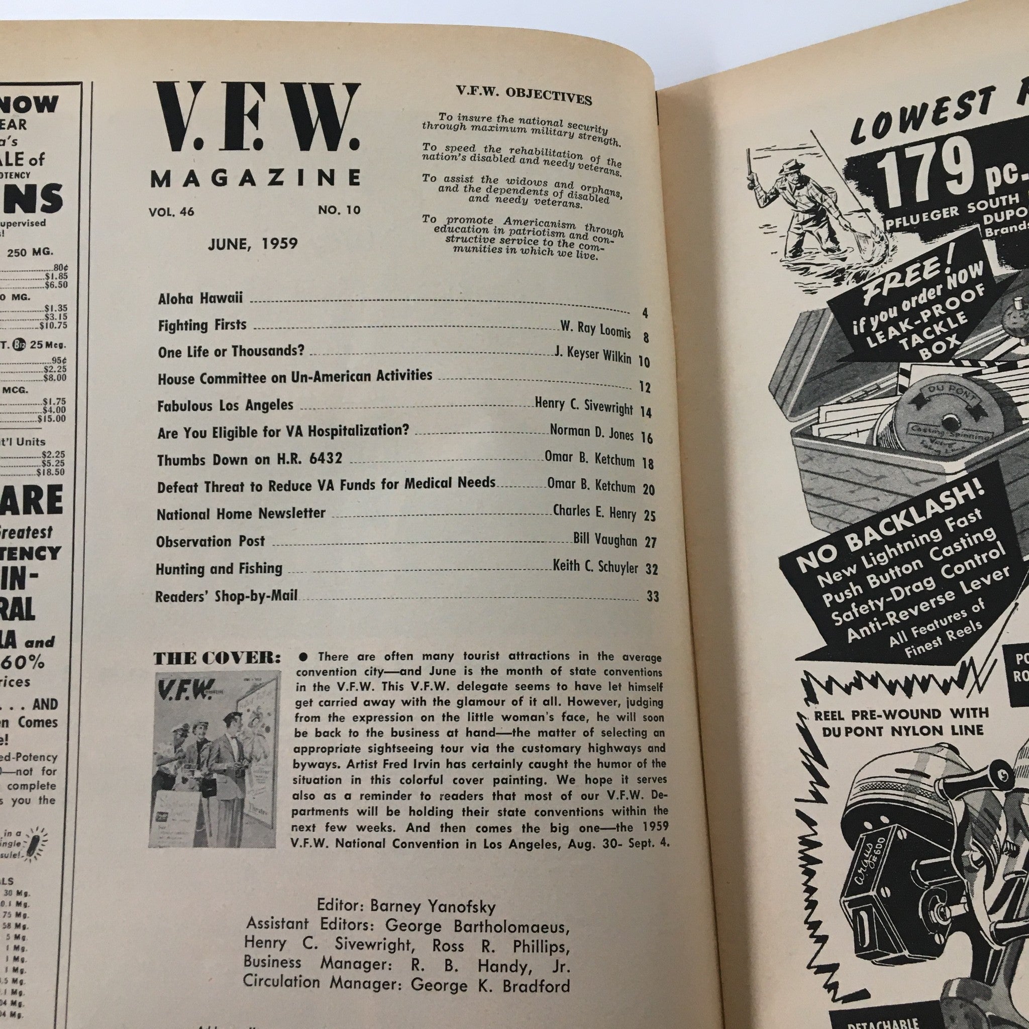 VTG V.F.W. Magazine June 1959 House Committee on Un-American Activities