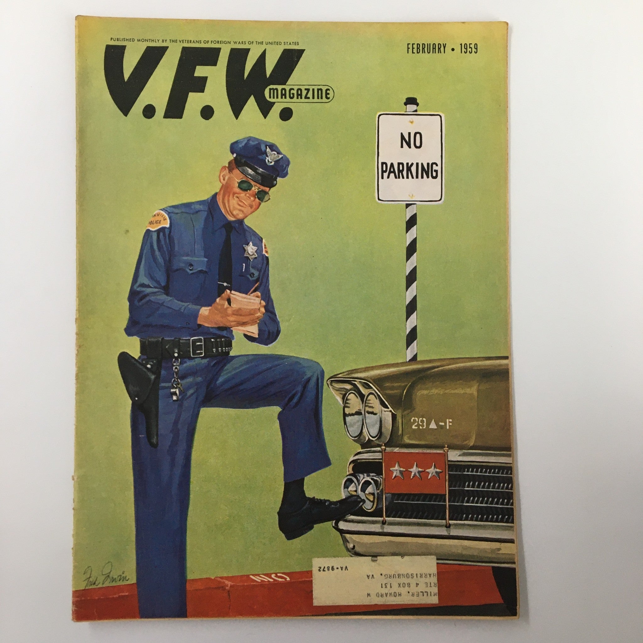 VTG V.F.W. Magazine February 1959 Let's Help George Do A Job For The V.F.W.