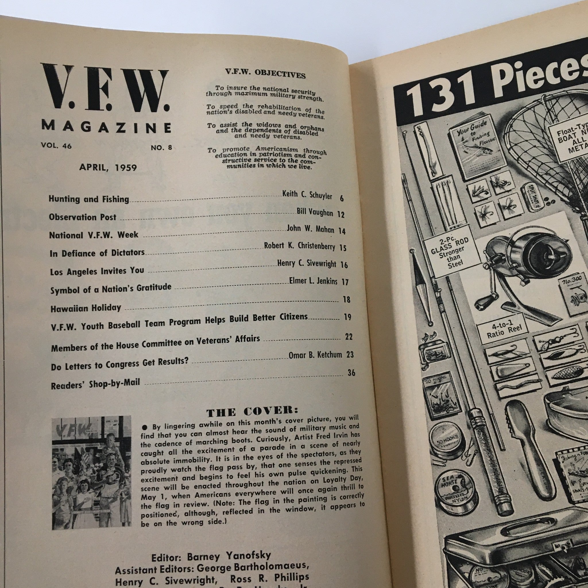 VTG V.F.W. Magazine April 1959 Members of the House Committee on Veteran Affair