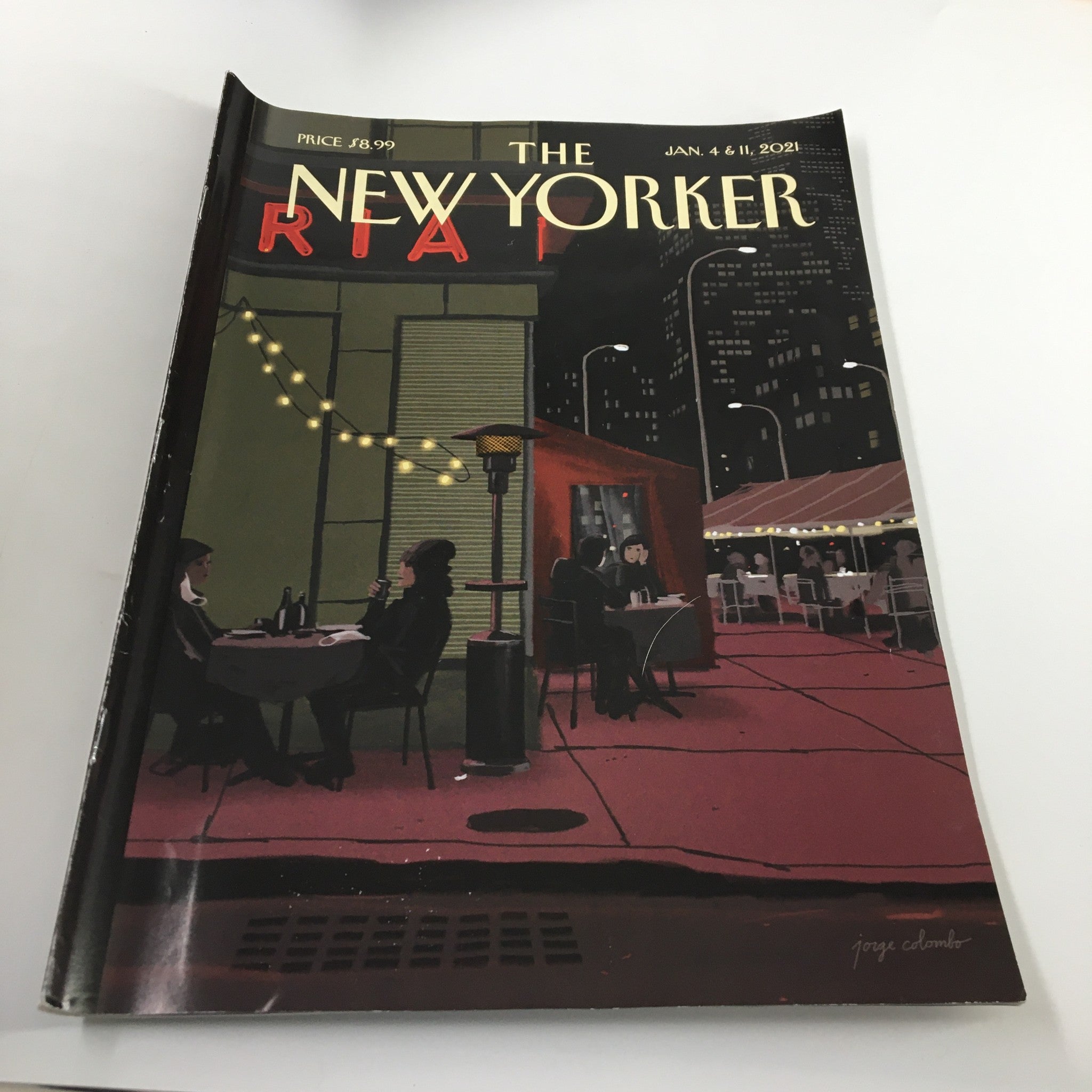 The New Yorker Magazine January 4 2021 Bright Lights Cover by Jorge Colombo