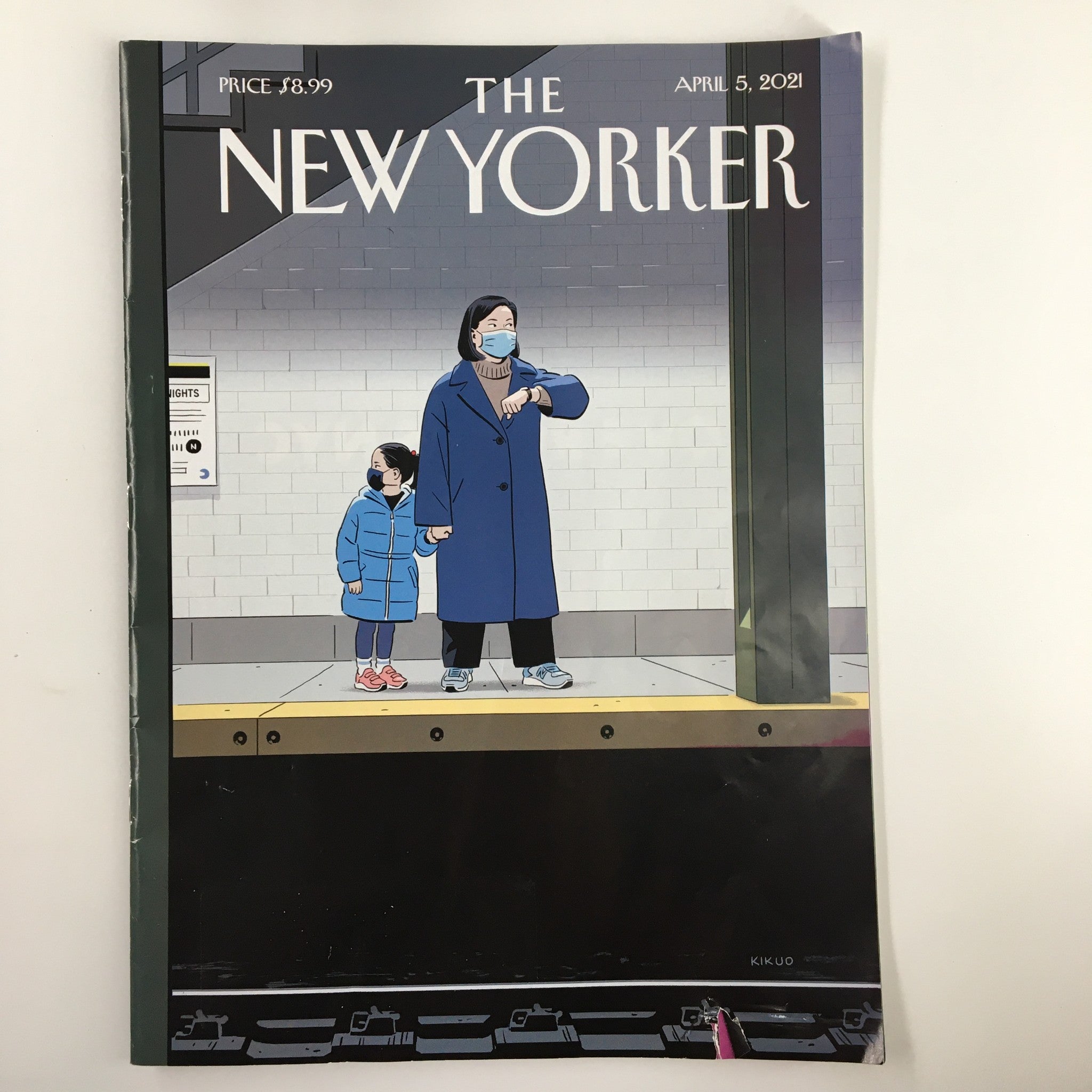 The New Yorker Magazine April 5 2021 Delayed Cover by R. Kikuo Johnson