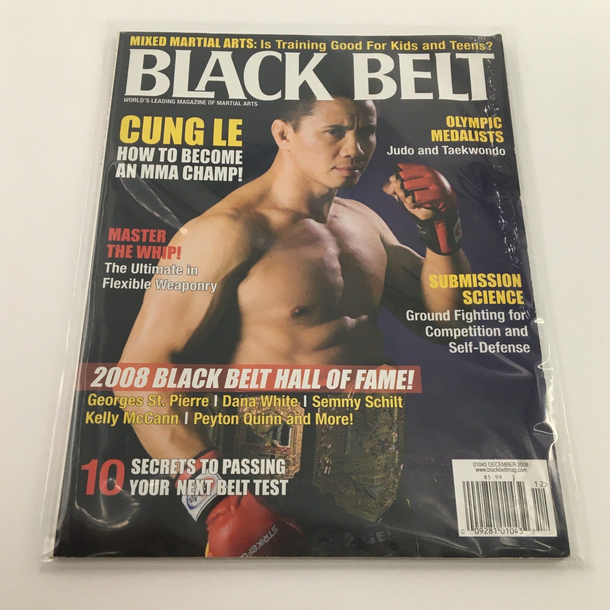 Black Belt Magazine December 2008 MMA Champion Cung Le Feature and Cover