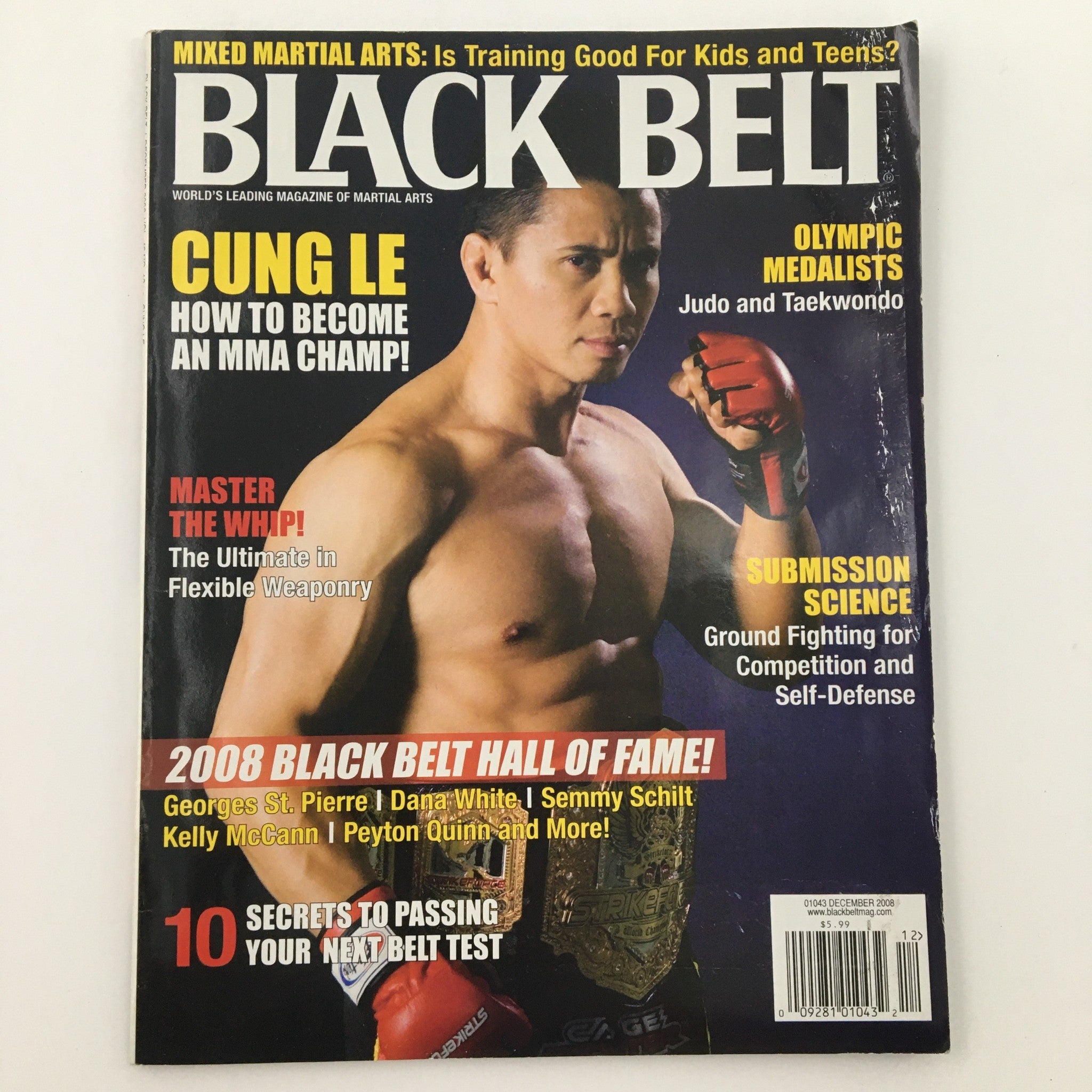 Black Belt Magazine December 2008 MMA Champion Cung Le Feature and Cover