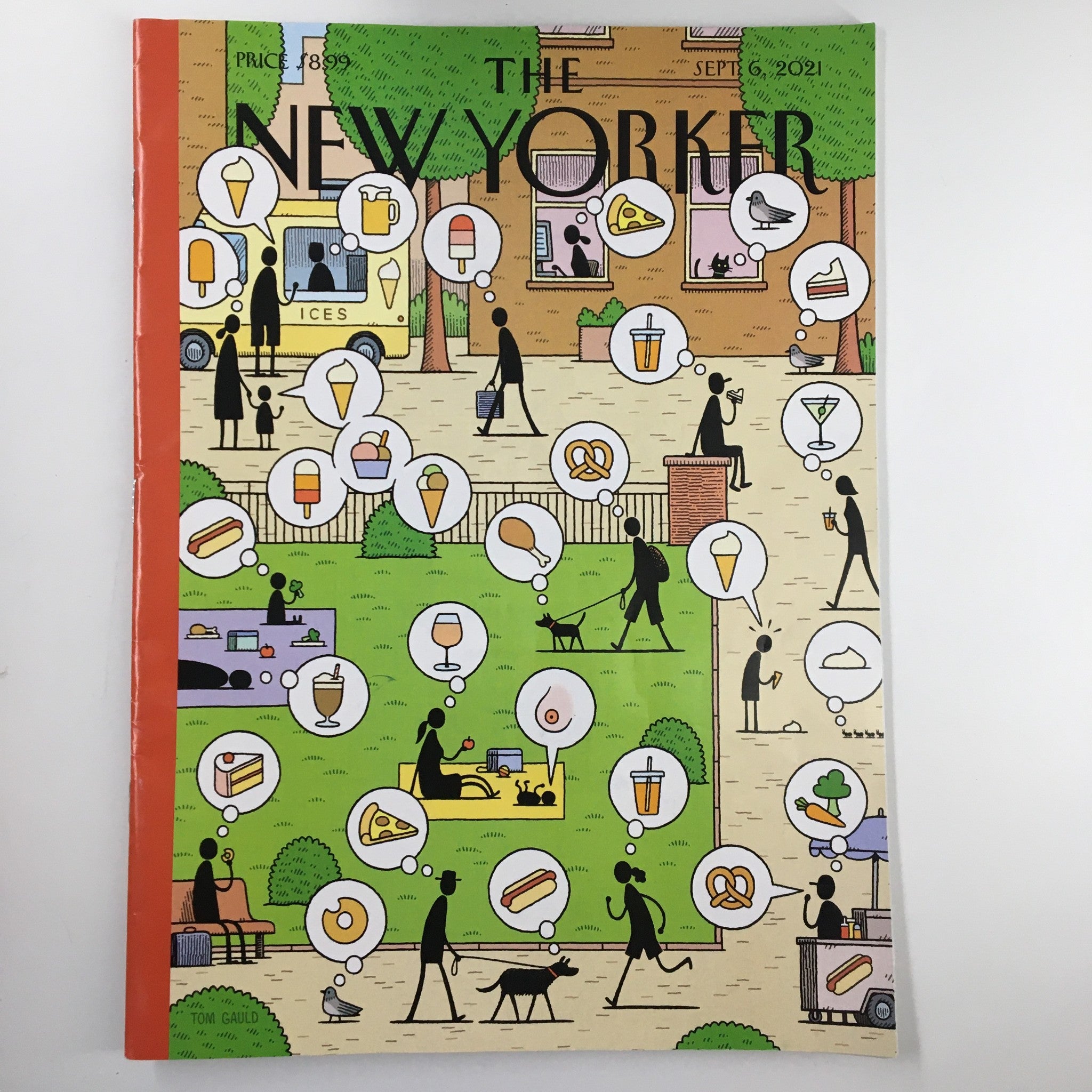 The New Yorker Magazine September 6 2021 Food for Thought by Tom Gauld No Label