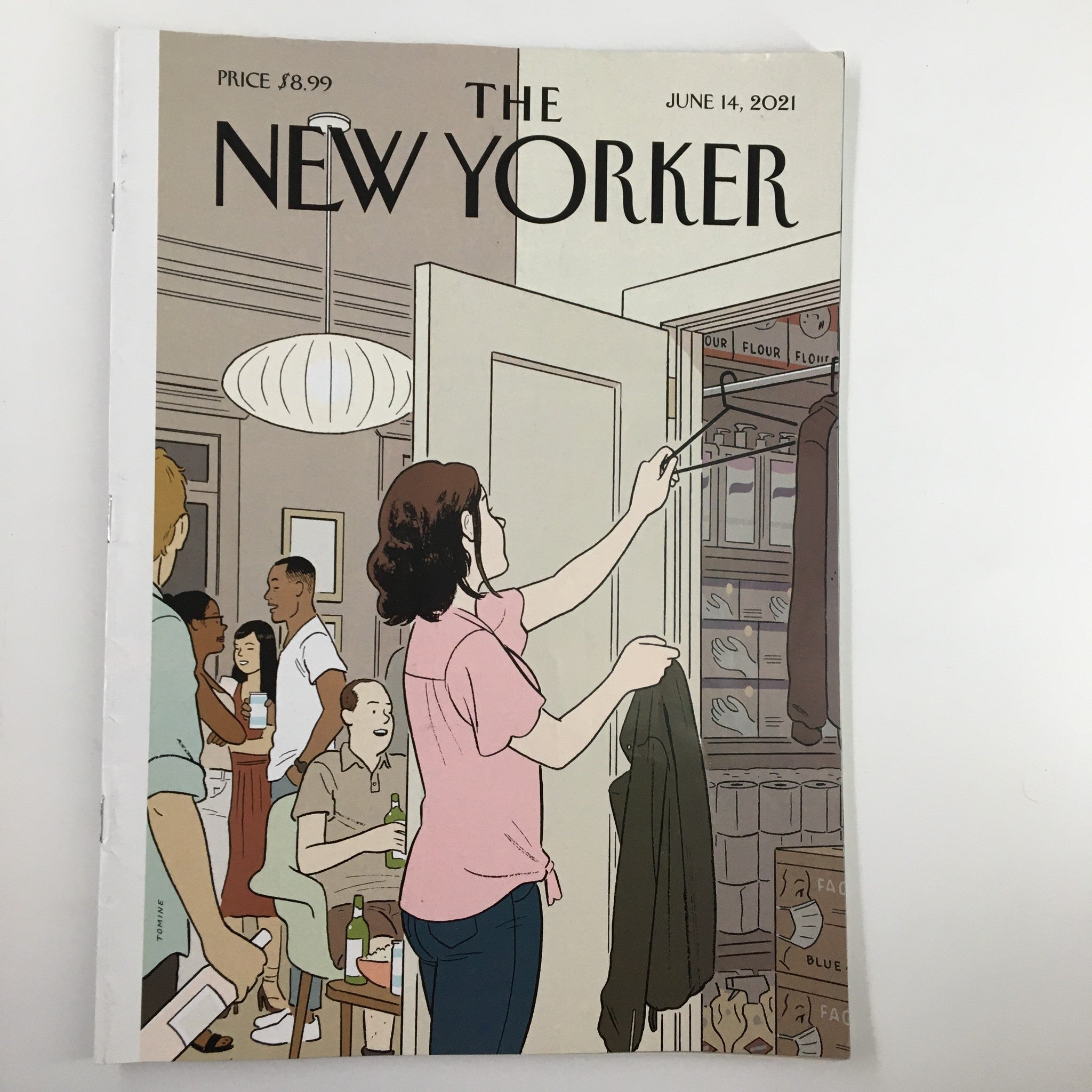 The New Yorker Magazine June 14 2021 Easing Back by Adrian Tomine No Label