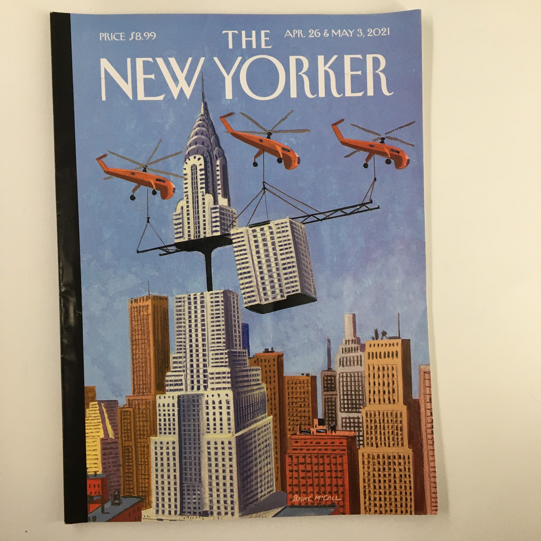 The New Yorker Magazine April 26 2021 Rebuilding by Bruce McCall No Label