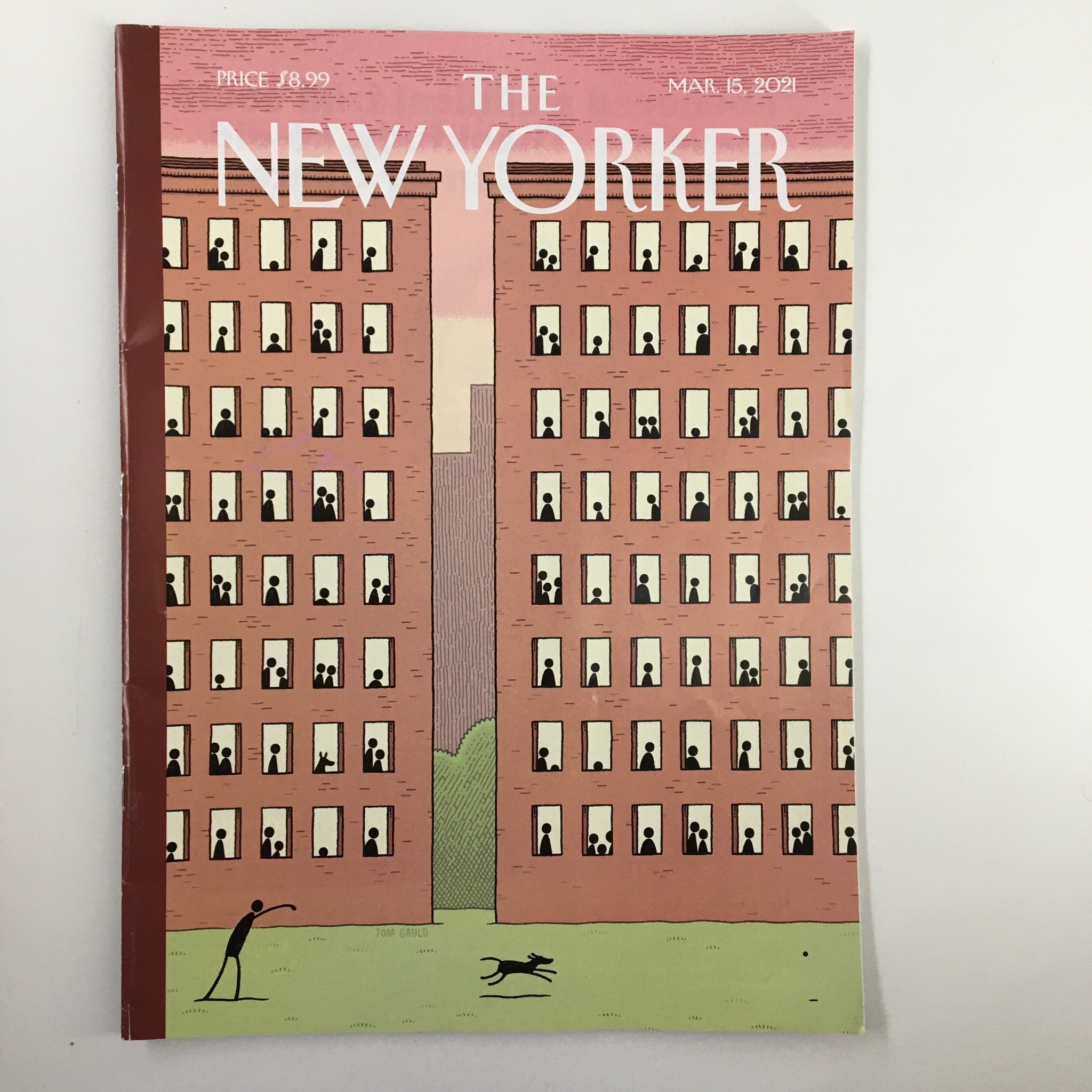 The New Yorker Magazine March 15 2021 Captive Audience by Tom Gauld No Label