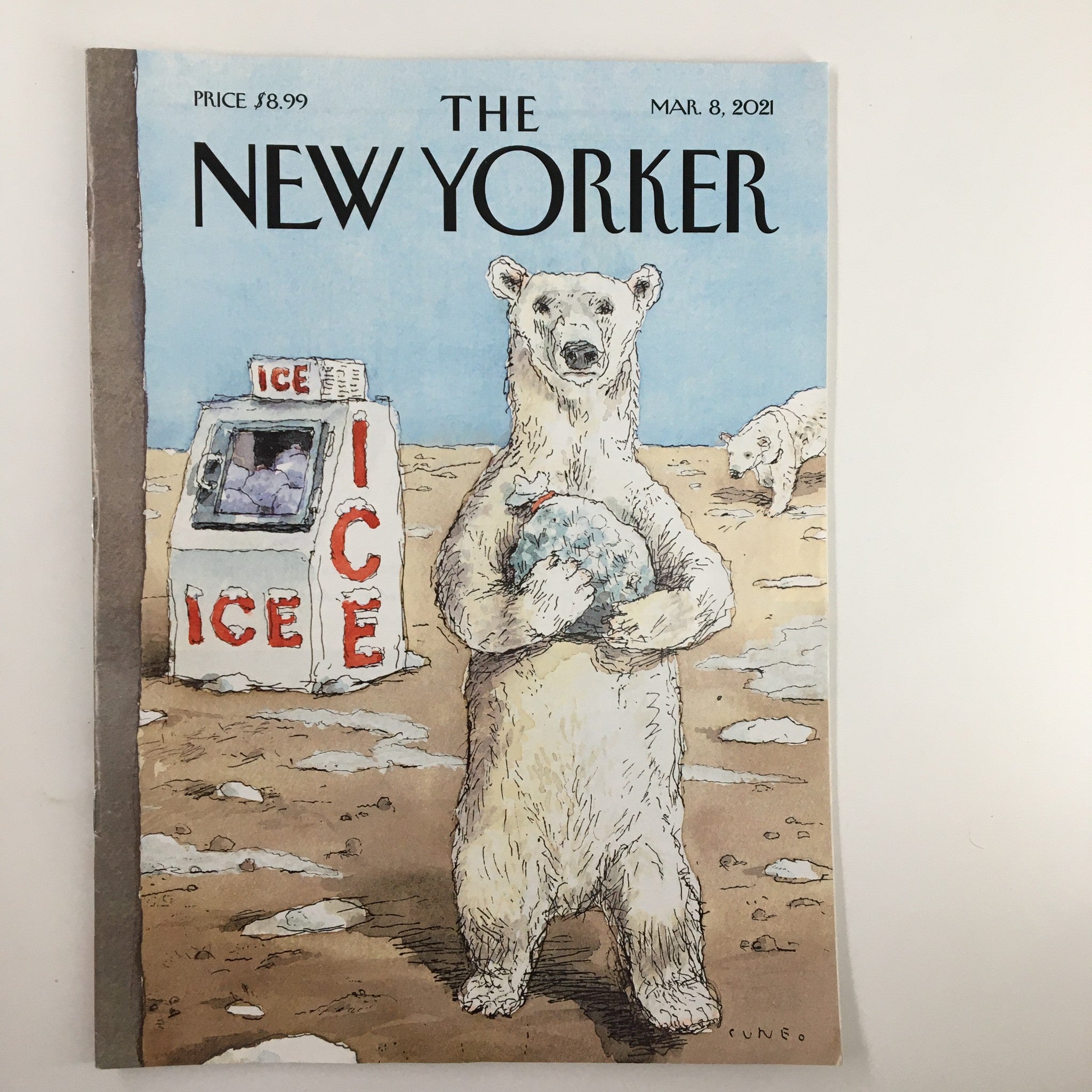 The New Yorker Magazine March 8 2021 The Polar Opposite by John Cuneo No Label