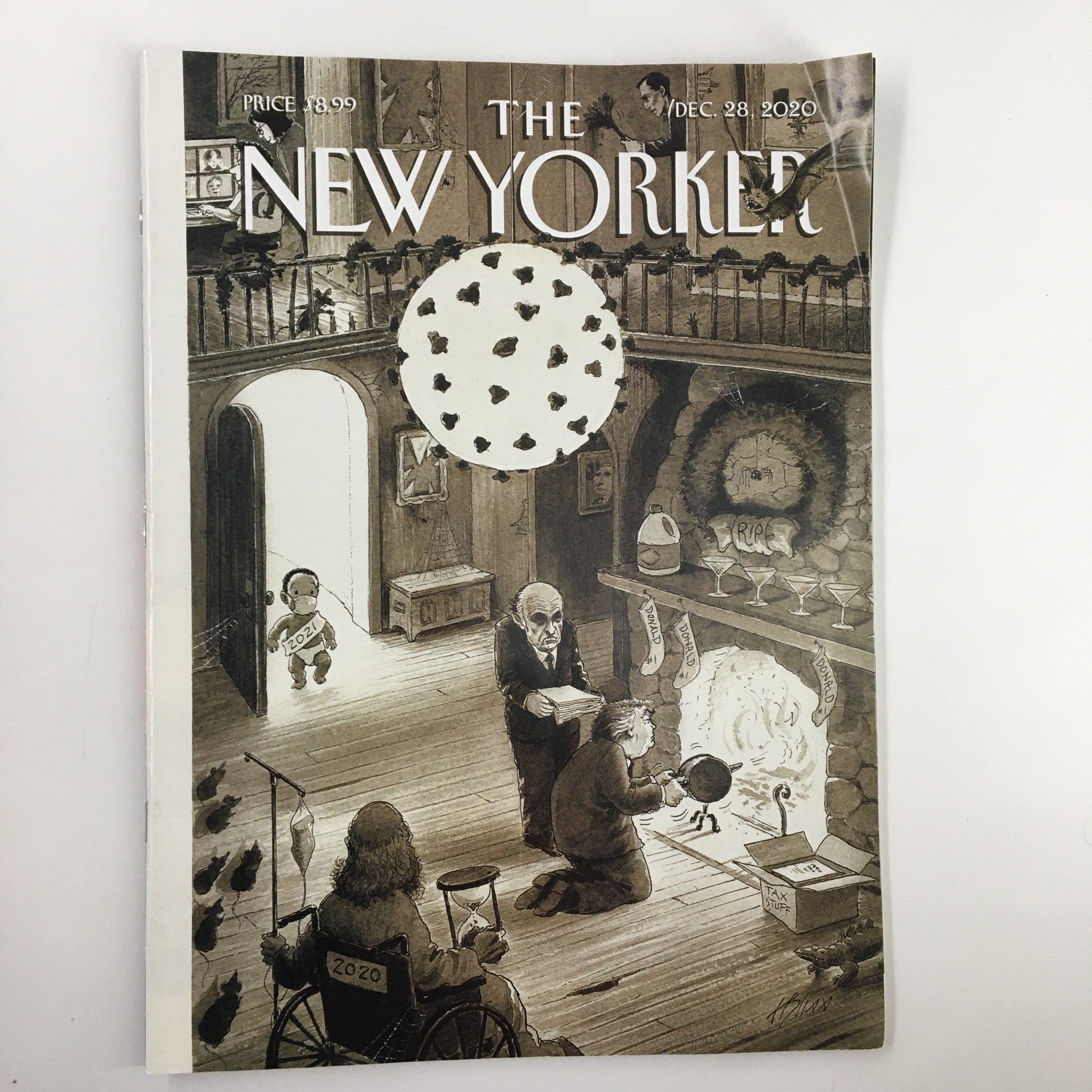 The New Yorker Magazine December 28 2020 In with the New by Harry Bliss No Label