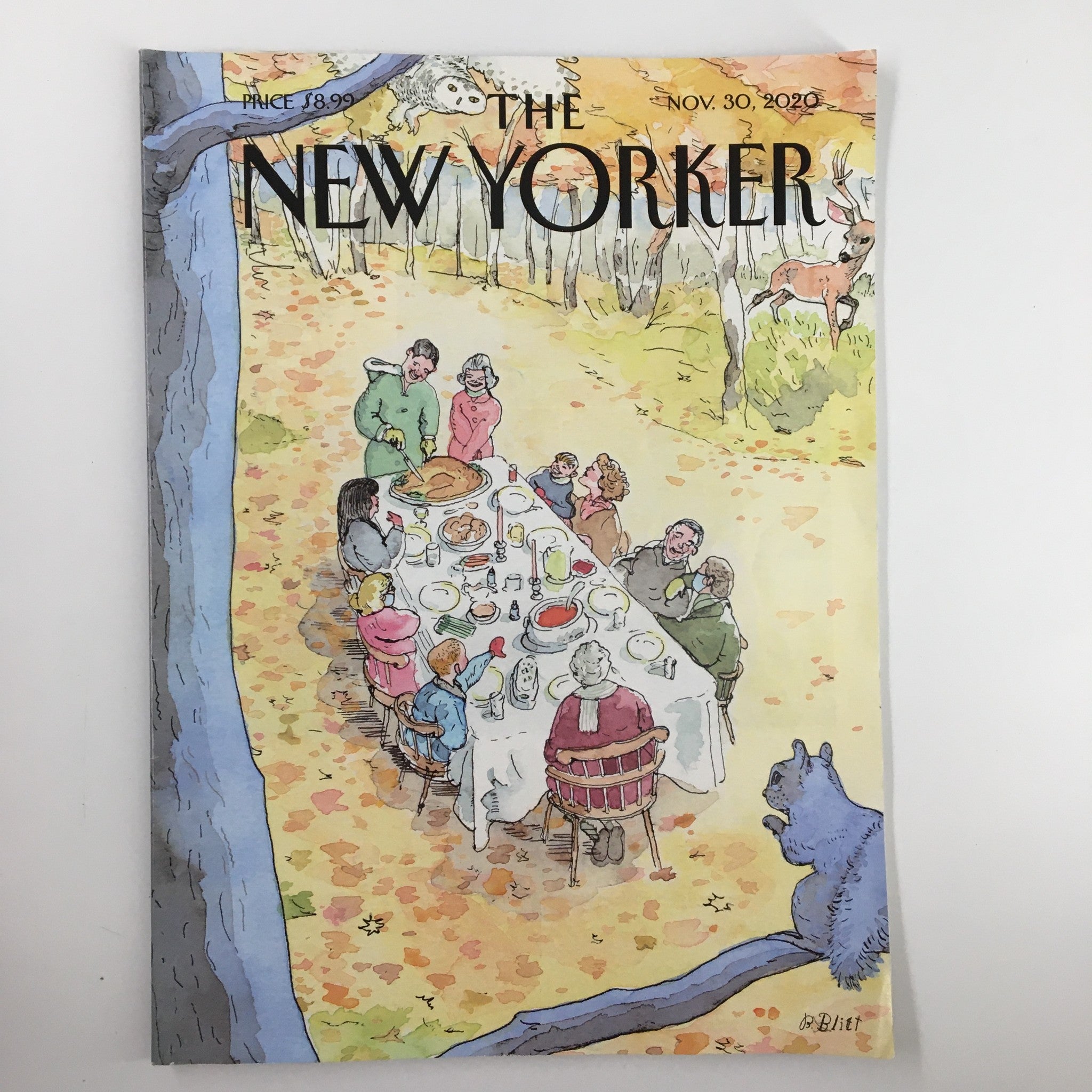 The New Yorker Magazine November 30 2020 New Traditions by Barry Blitt No Label