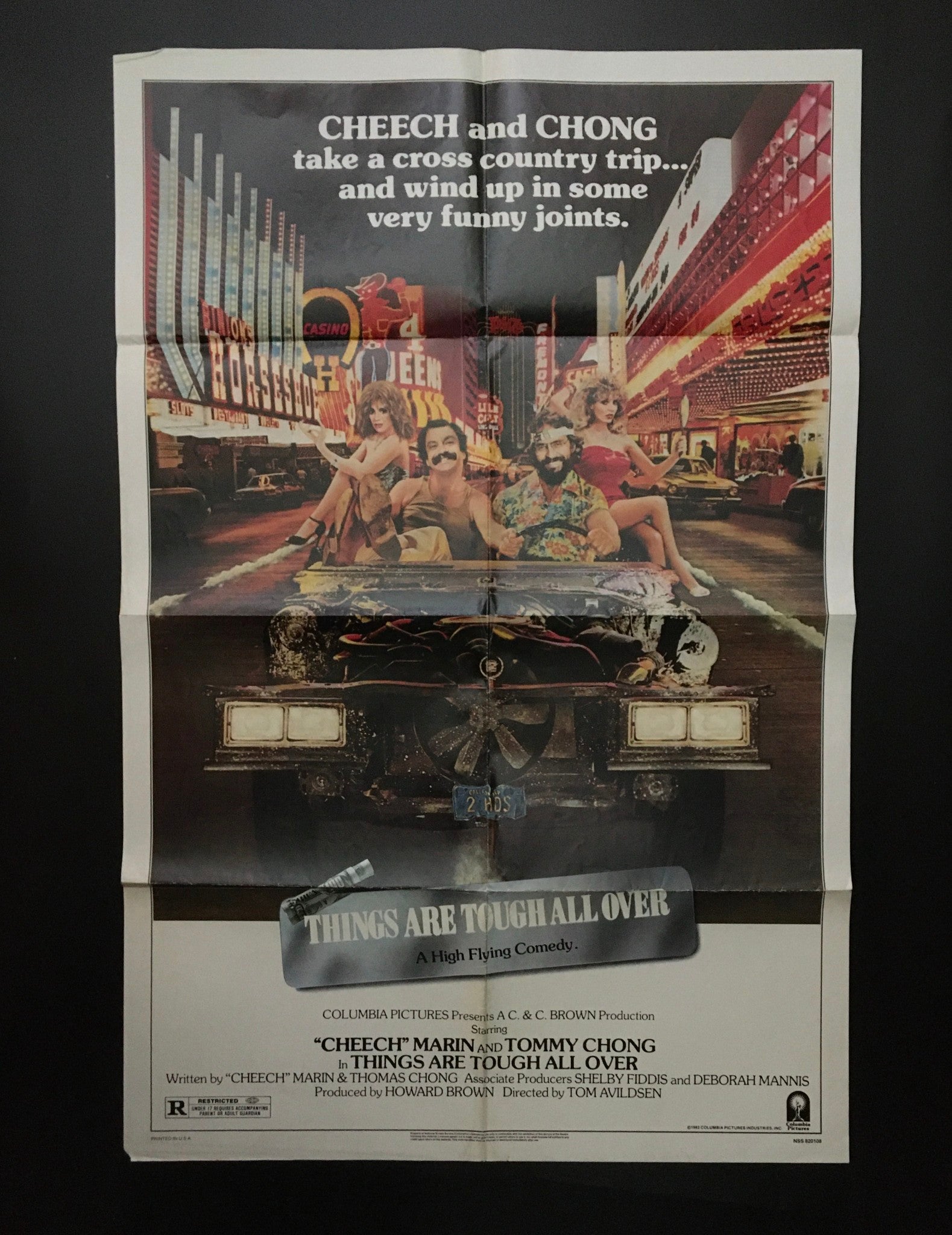 1982 Things are Tough All Over 41" x 27" Original Movie Poster Cheech and Chong