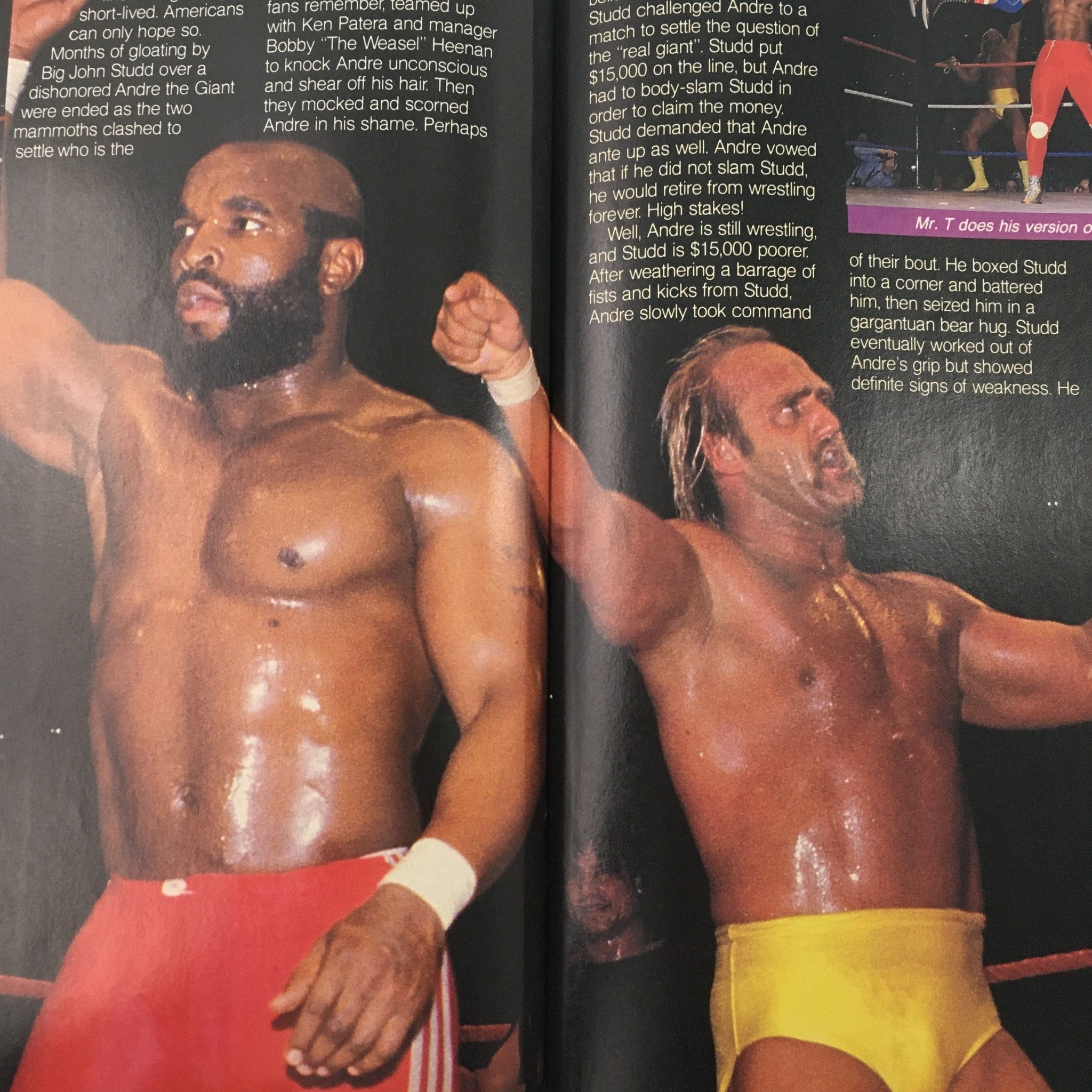 WWF Wrestling Magazine June July 1985 Hulk Hogan and Mr. T Team Up, No Label