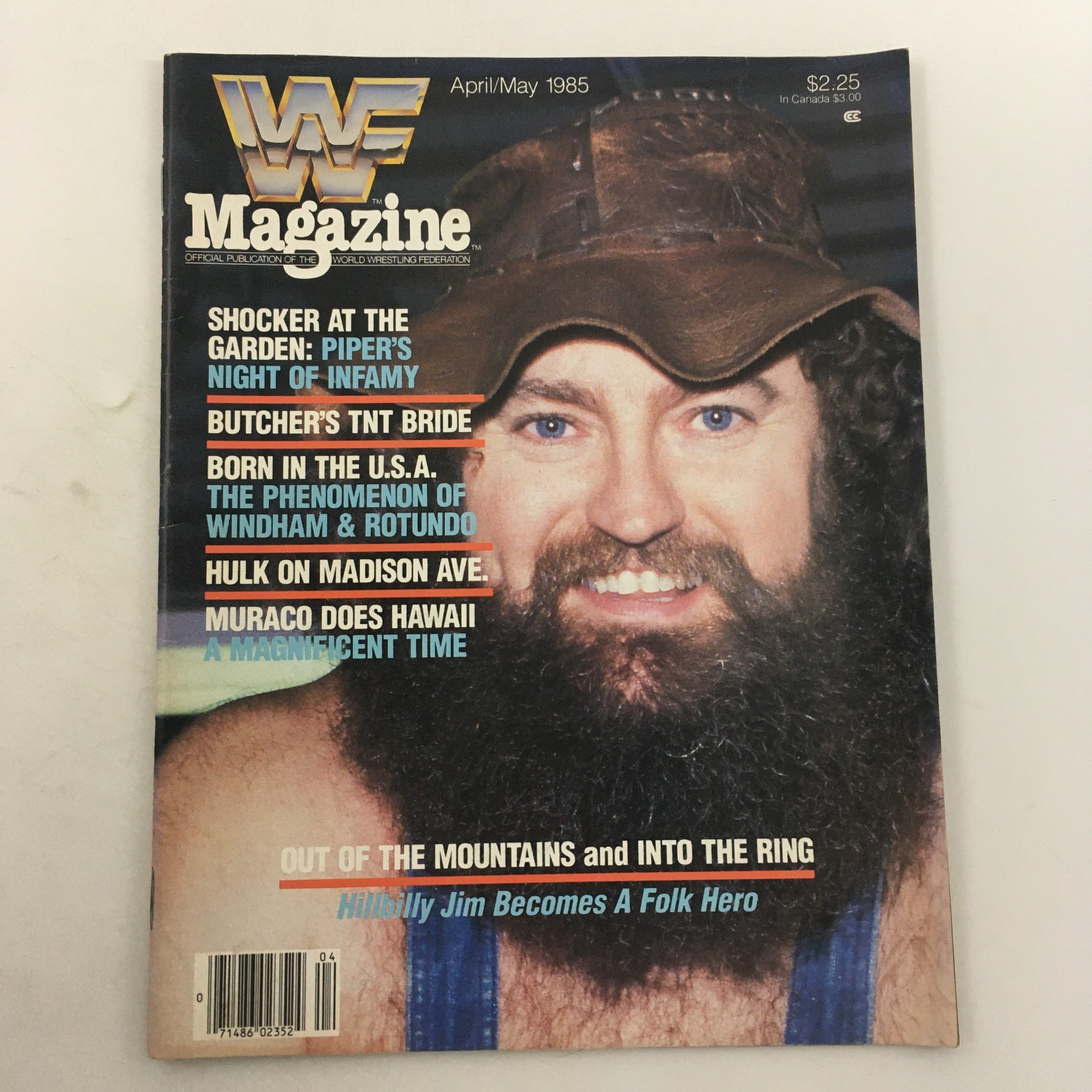 WWF Wrestling Magazine April May 1985 Hulk Hogan and Hillbilly Jim Feature