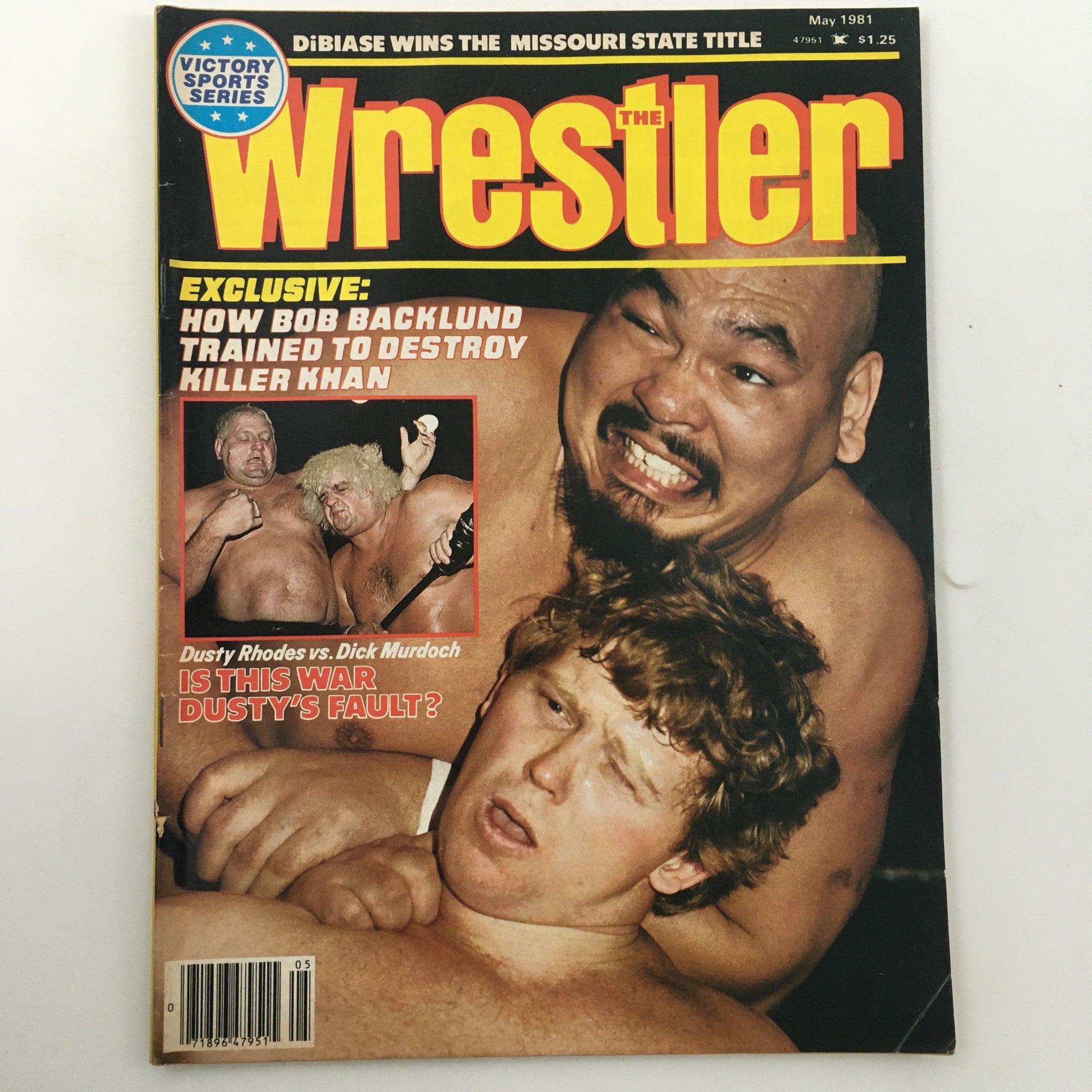 WWF The Wrestler Magazine May 1981 Bob Backlund vs Killer Khan, Dusty Rhodes