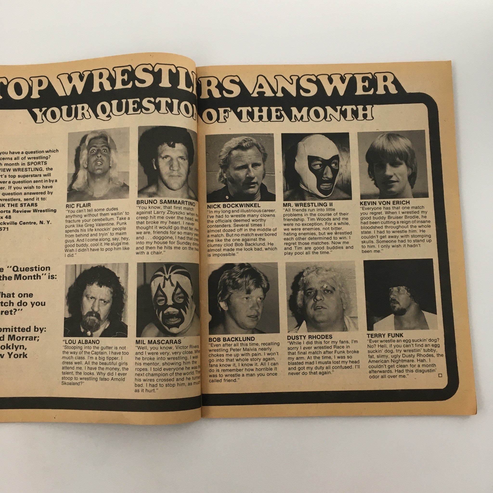 Sports Review Wrestling Magazine September 1980 The Wild Samoans Tag Team Champs