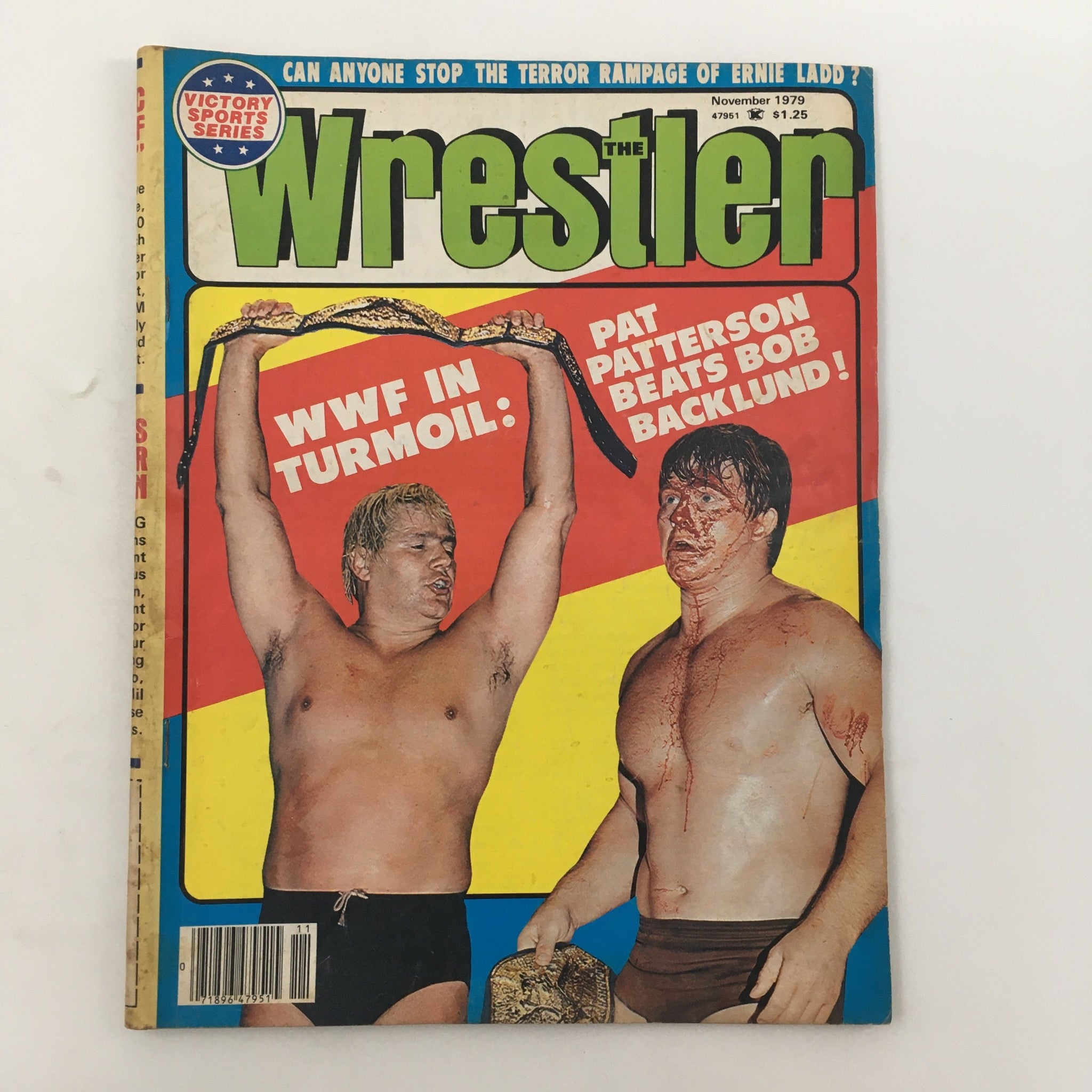 WWF The Wrestler Magazine November 1979 Pat Patterson Beats Bob Backlund