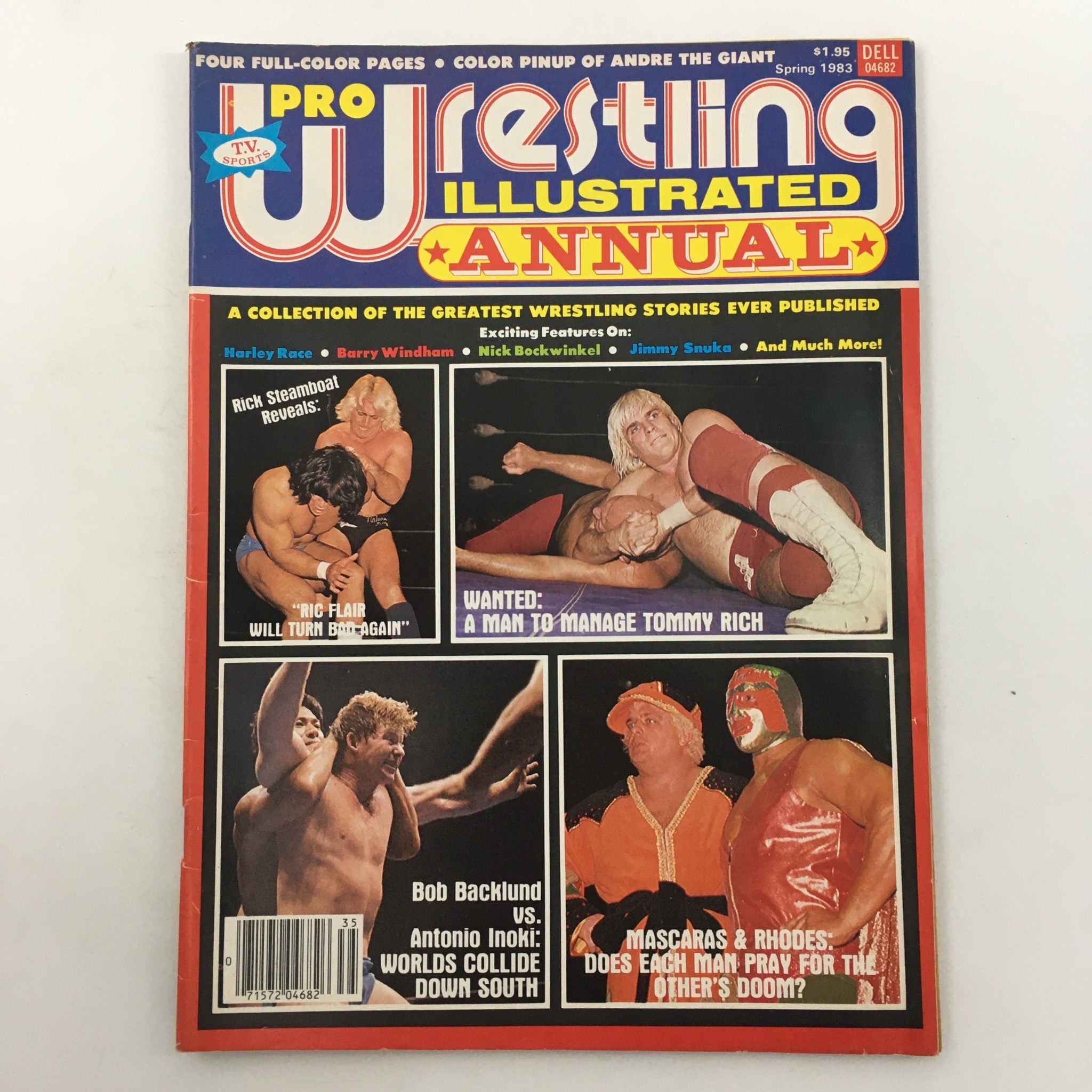 Pro Wrestling Illustrated Magazine Spring 1983 cover featuring Bob Backlund vs Antonio Inoki and highlights on wrestling legends and key match-ups.