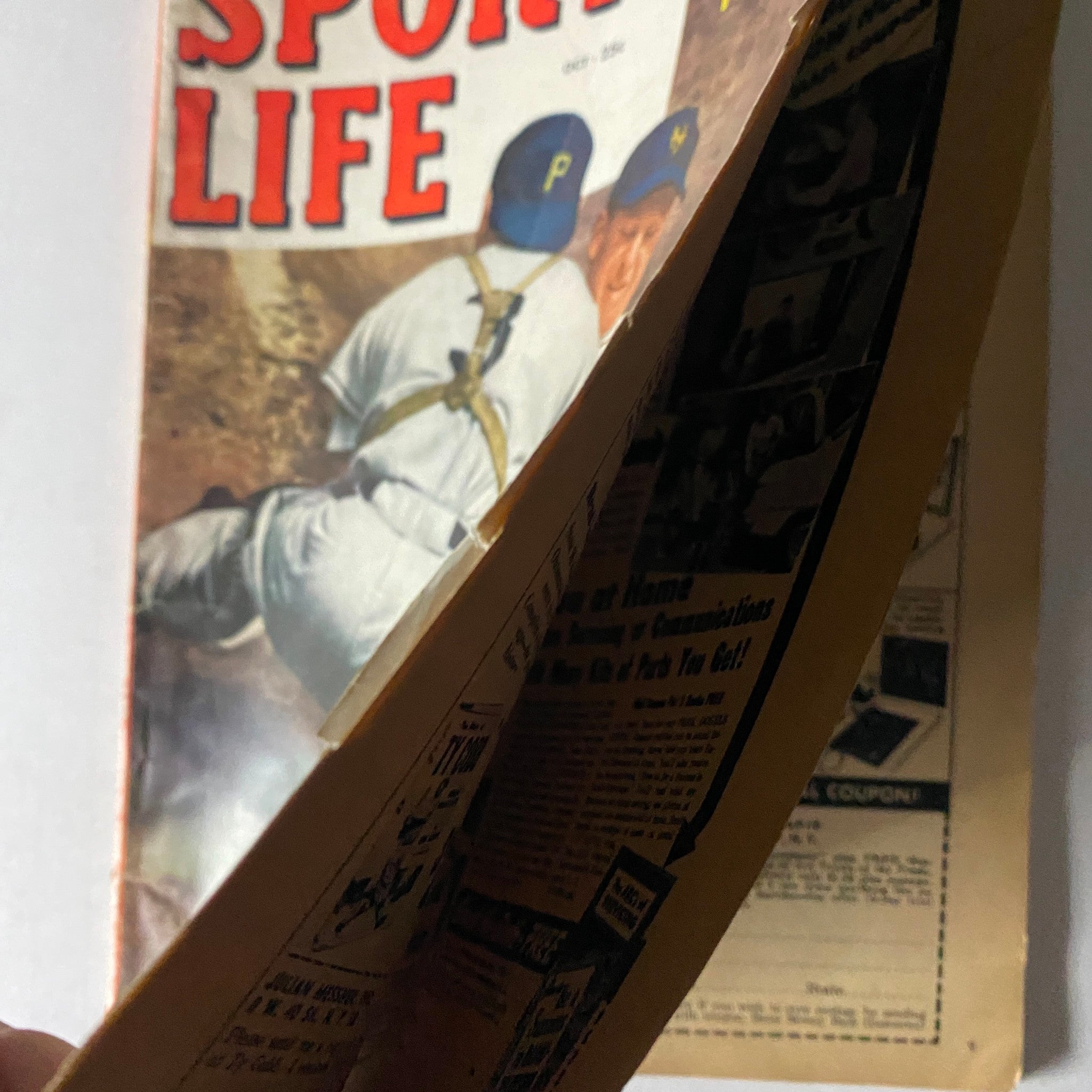 Sport Life Magazine October 1952 Larry Jansen Cover No Label GD Interior