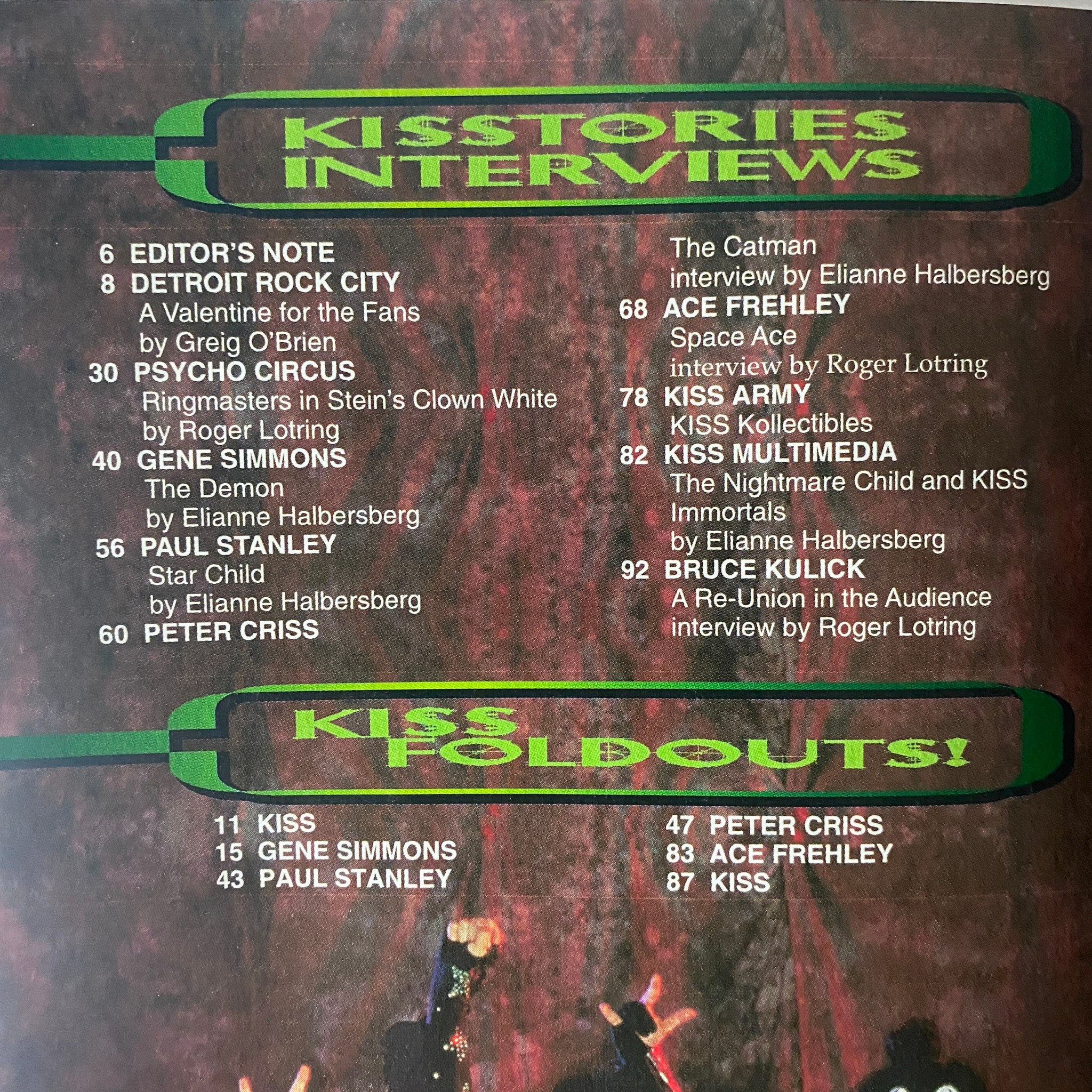 Official KISS Magazine 1999 #2 Psycho Circus, Detroit Rock City w Poster VG