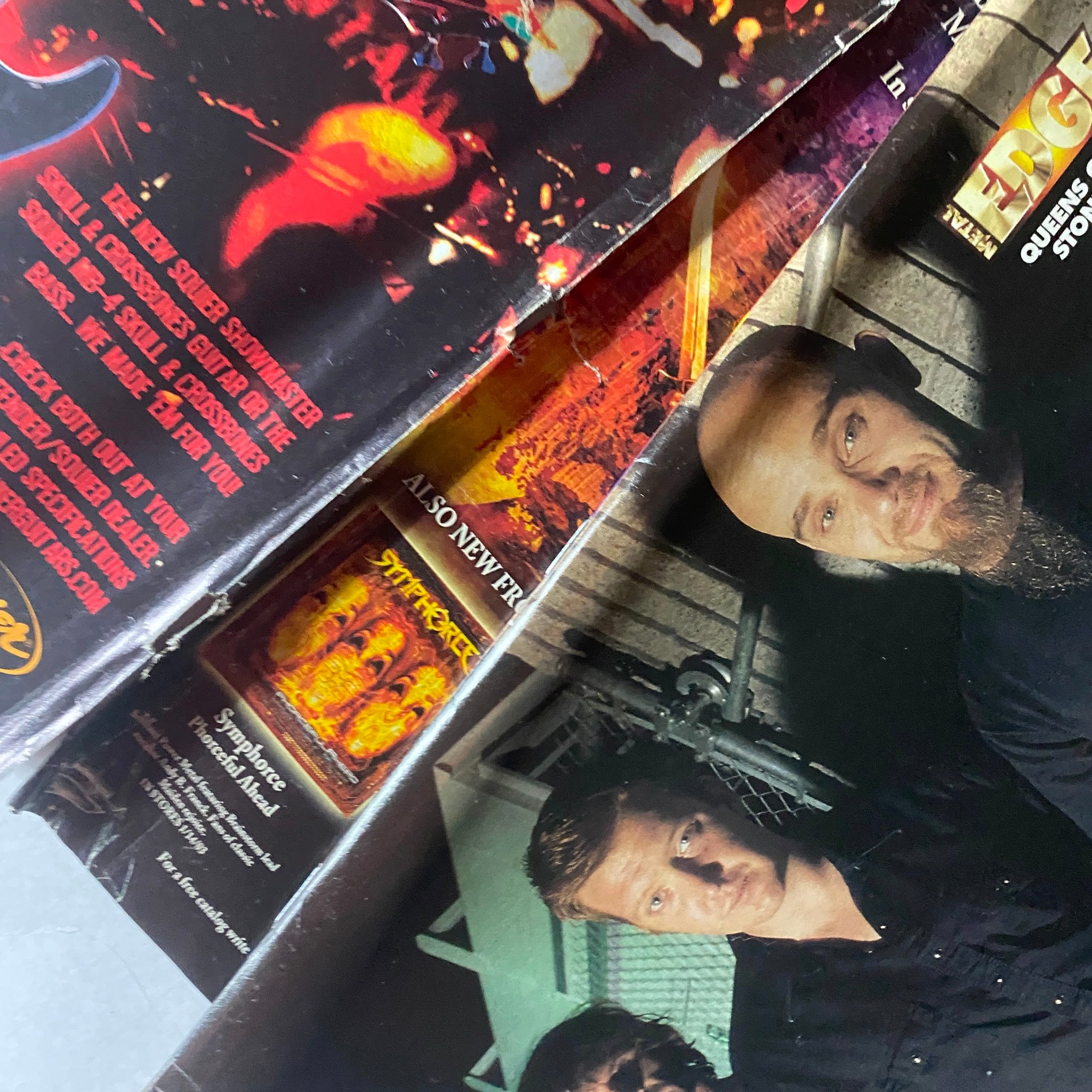 Metal Edge Magazine April 2003 Saliva, Korn w Poster No Label GD Interior