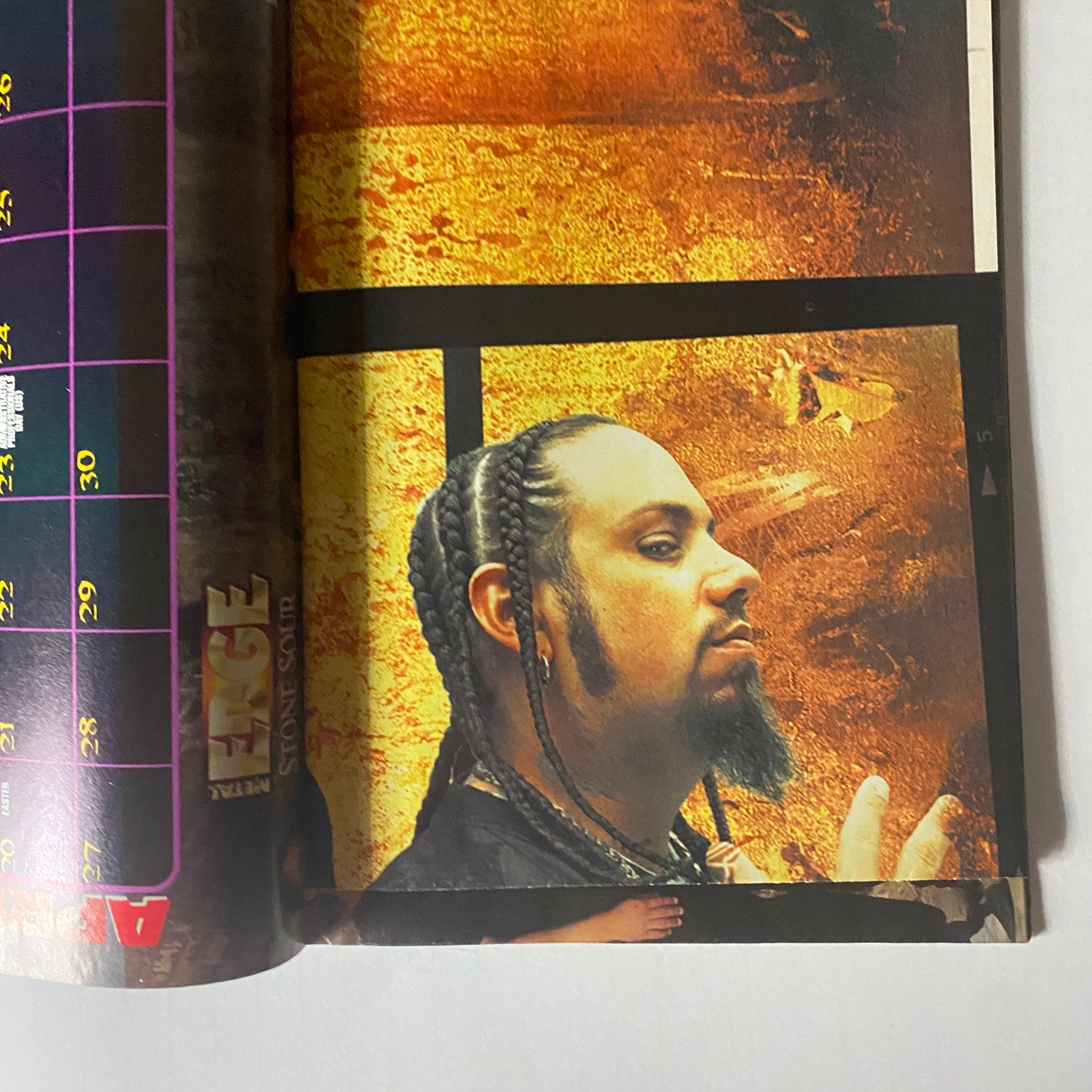 Metal Edge Magazine April 2003 Saliva, Korn w Poster No Label GD Interior