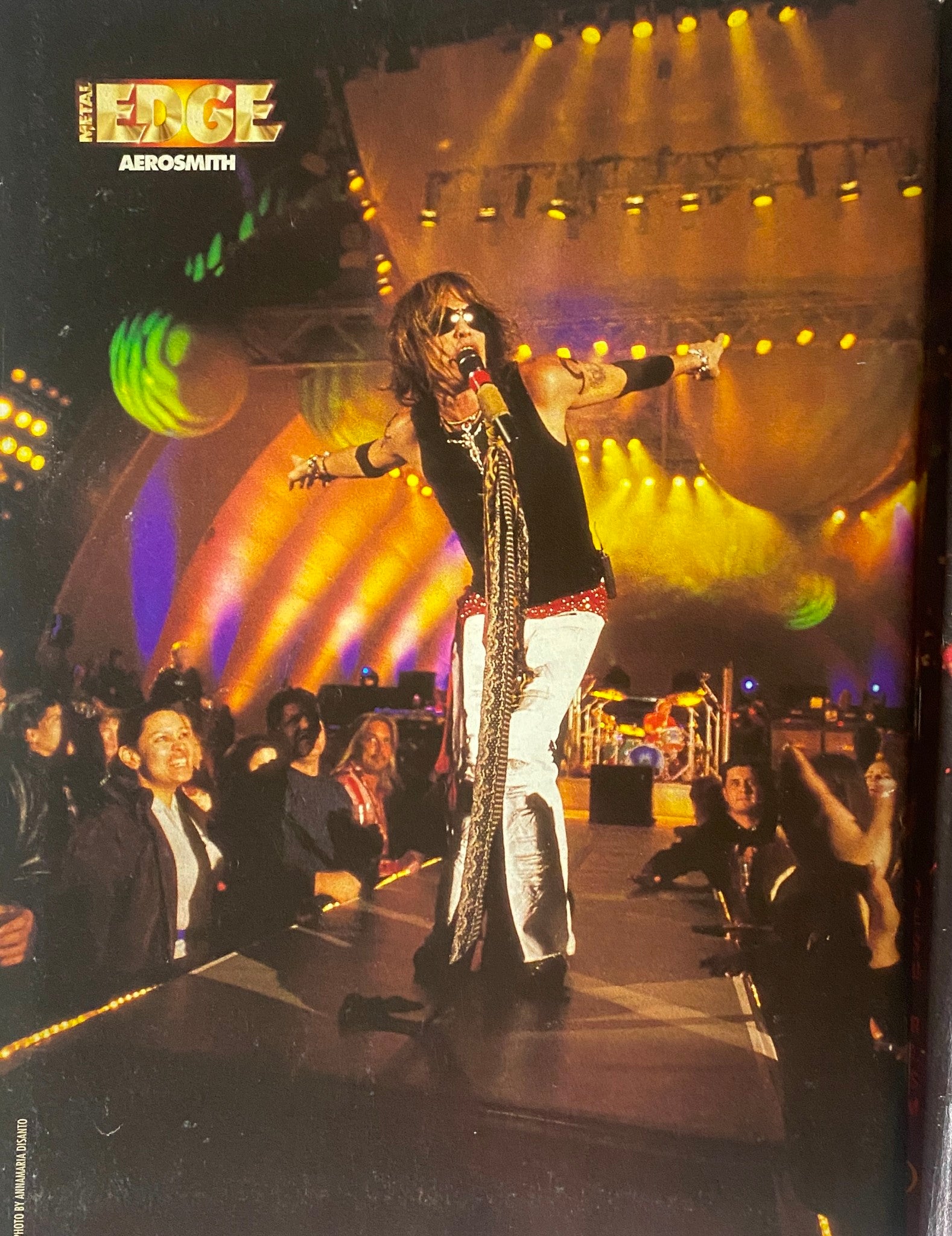 Metal Edge Magazine April 2003 Saliva, Korn w Poster No Label GD Interior