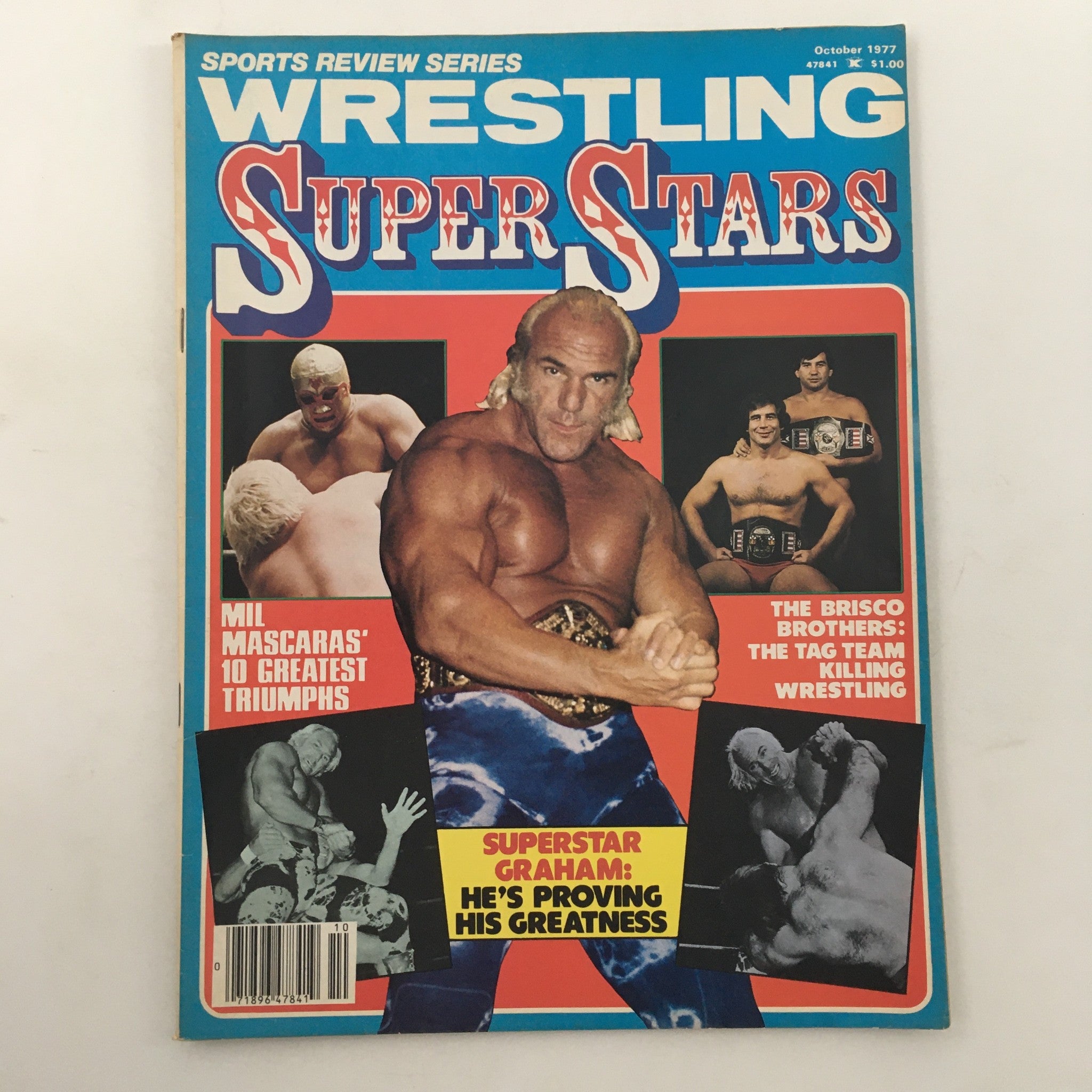 Wrestling Superstars Magazine October 1977 Andre the Giant and Superstar Graham