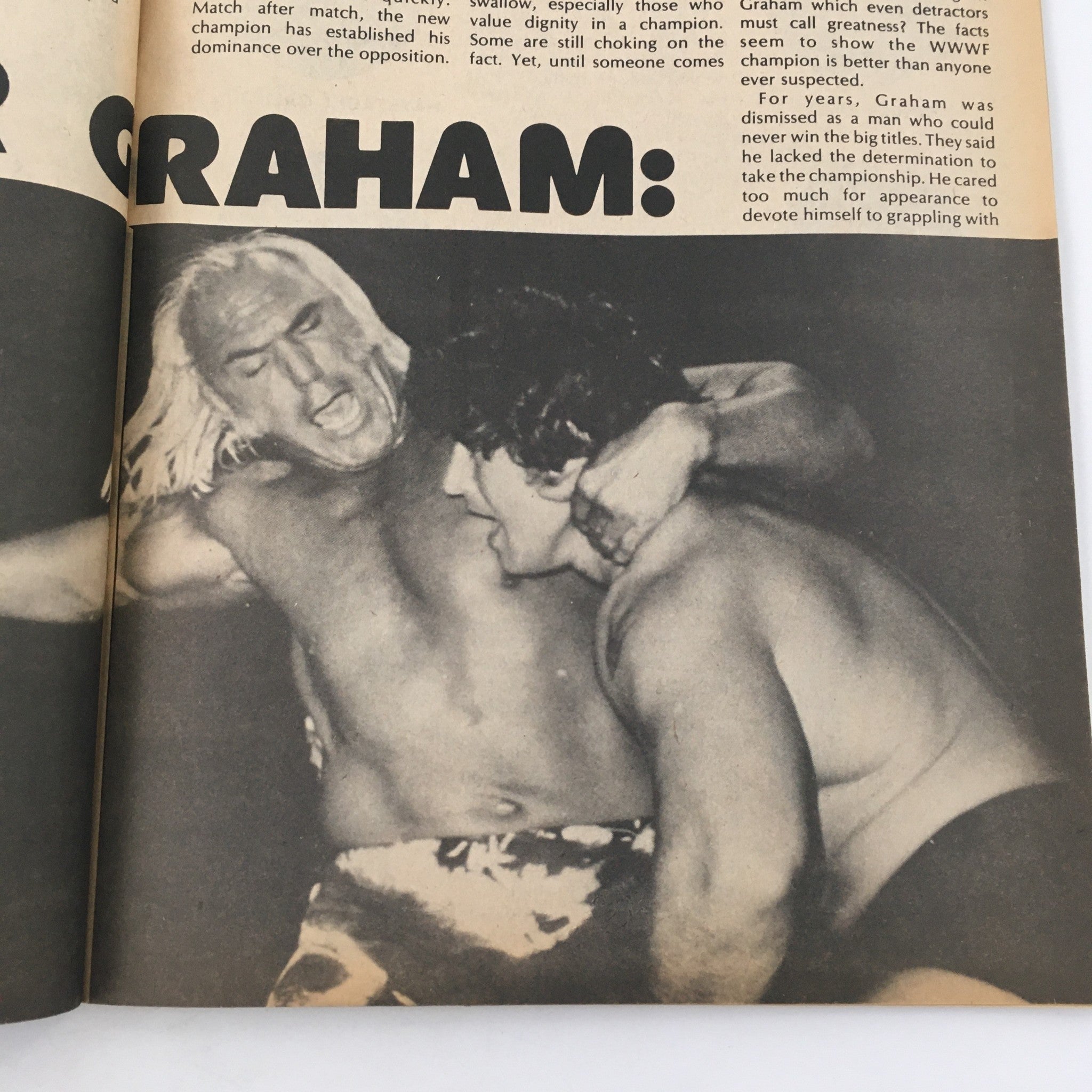 Wrestling Superstars Magazine October 1977 Andre the Giant and Superstar Graham