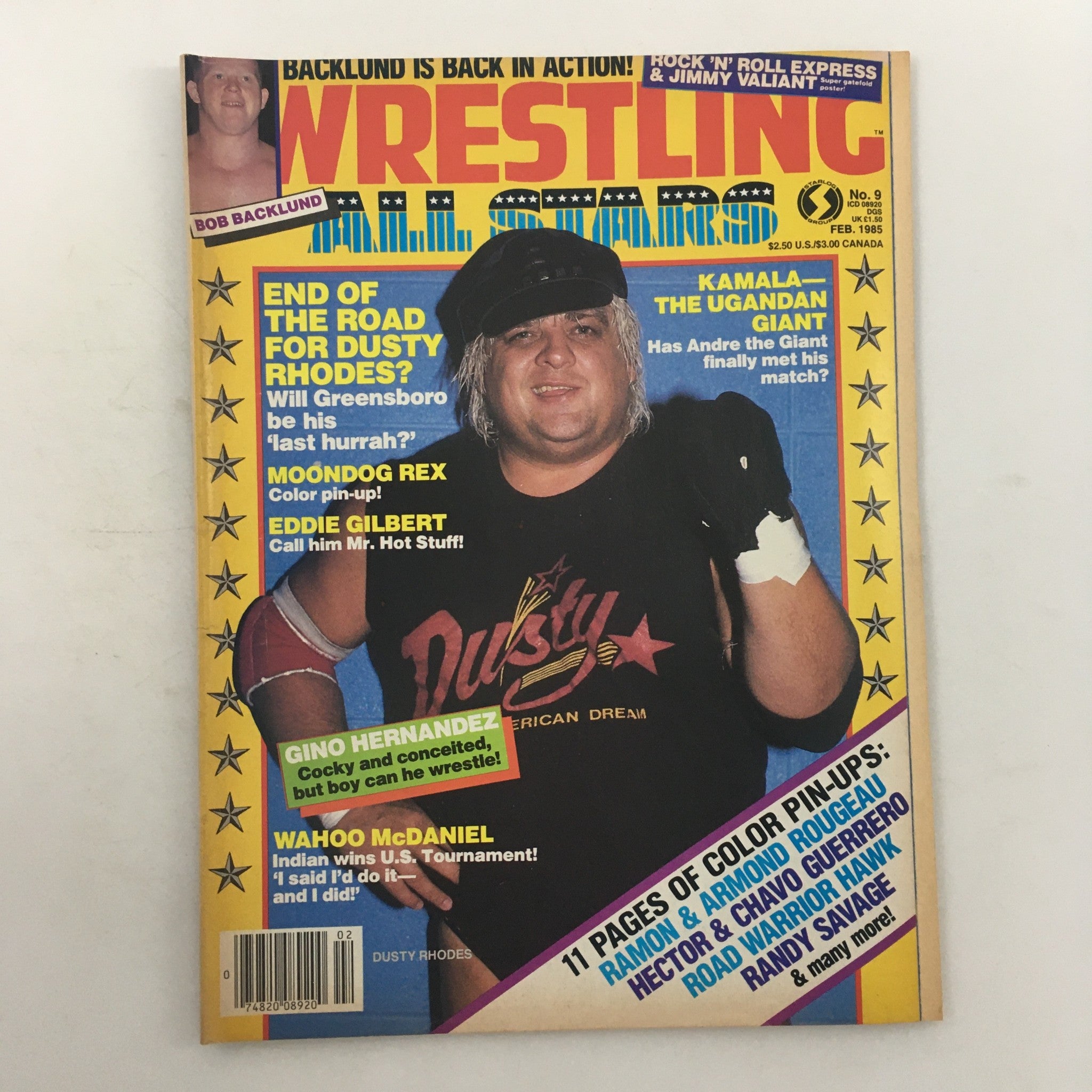 Wrestling All Stars Magazine #9 February 1985 Bob Backlund and The Ugandan Giant