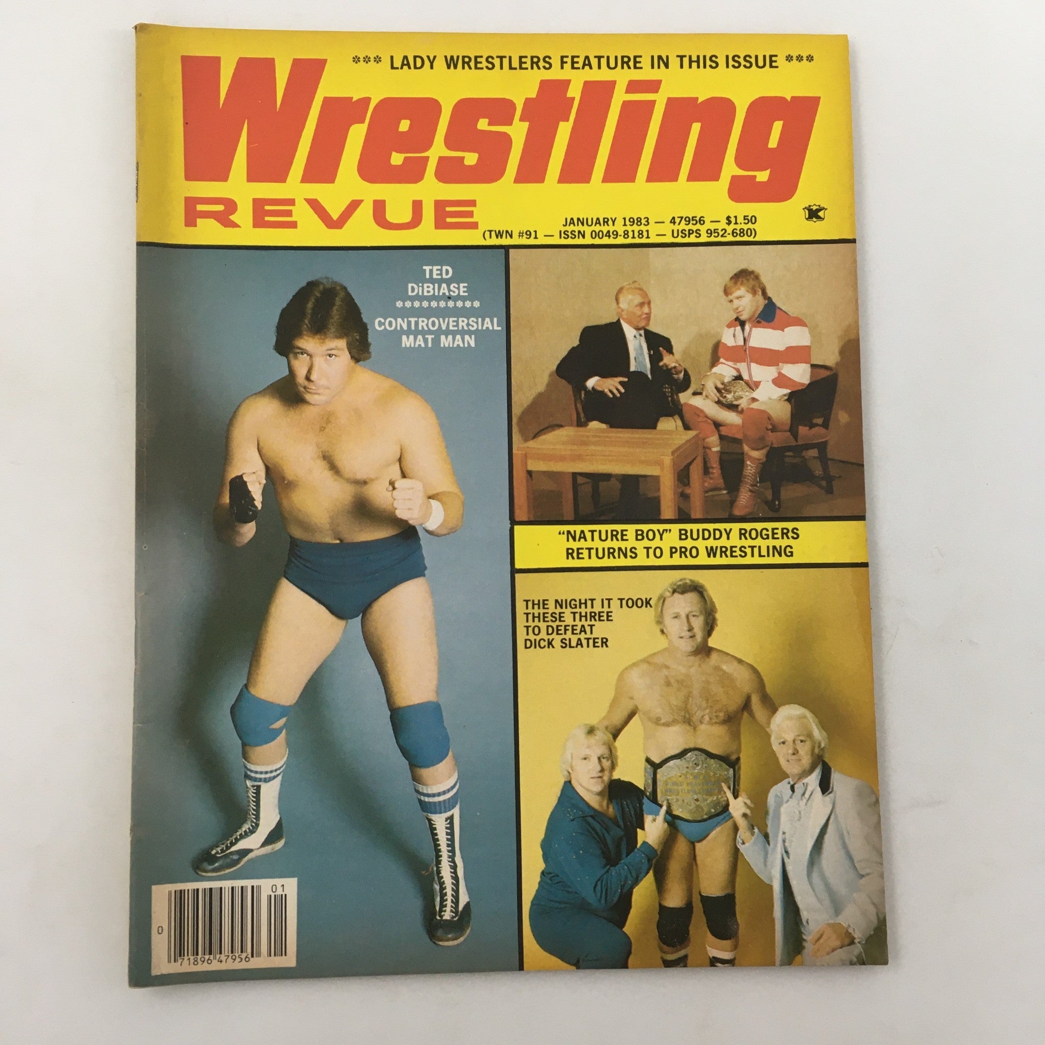 Wrestling Revue Magazine January 1983 Ricky Morton, El Gran Apollo and Ken Lucas