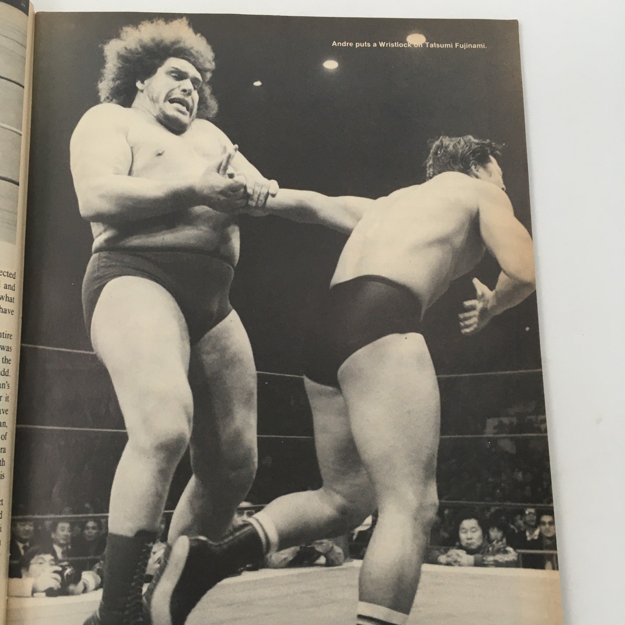 Wrestling's Main Event Magazine April 1985 Andre the Giant and Hulk Hogan