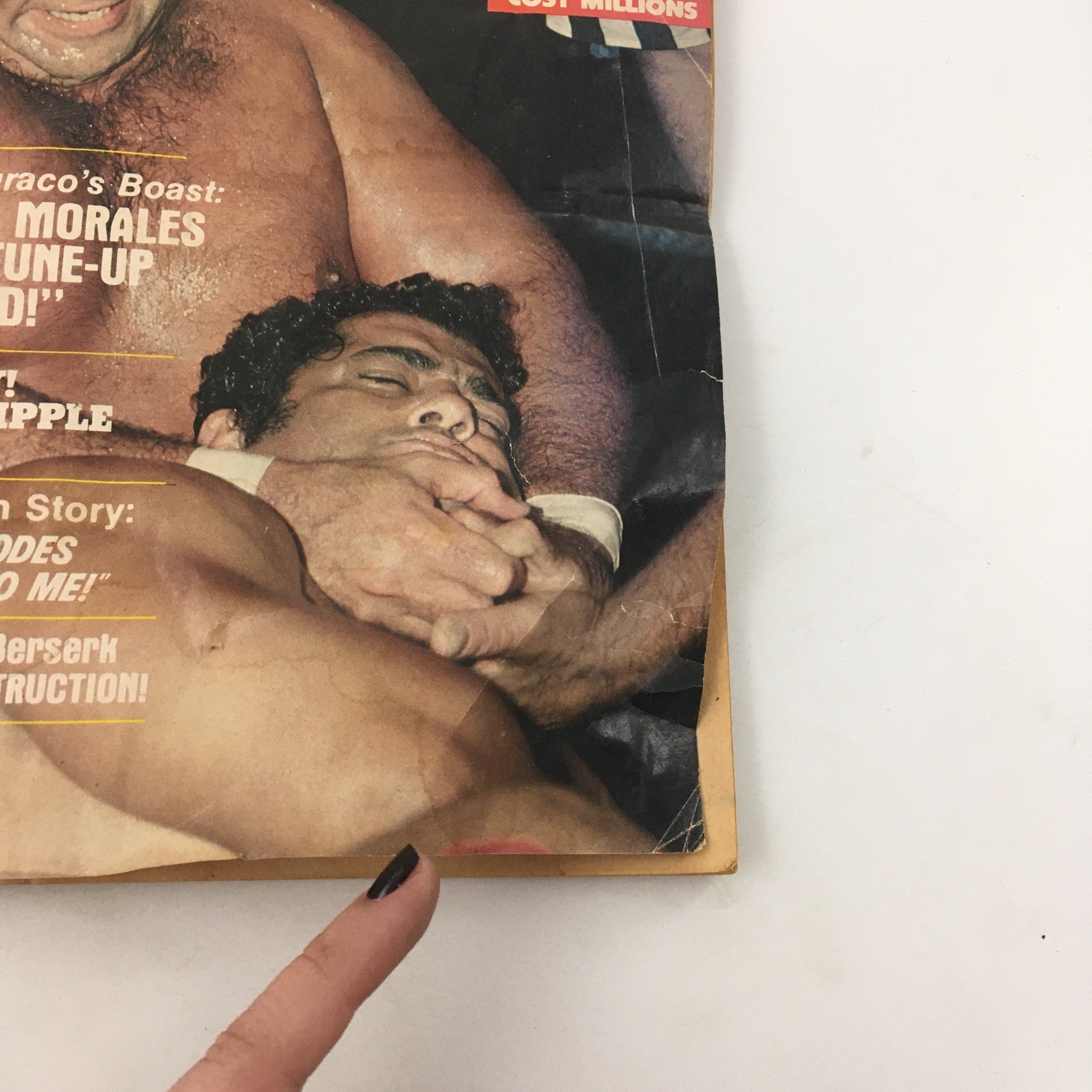 Image from Sports Review Wrestling detailing Magnificent Muraco's match and the implications of cheating.