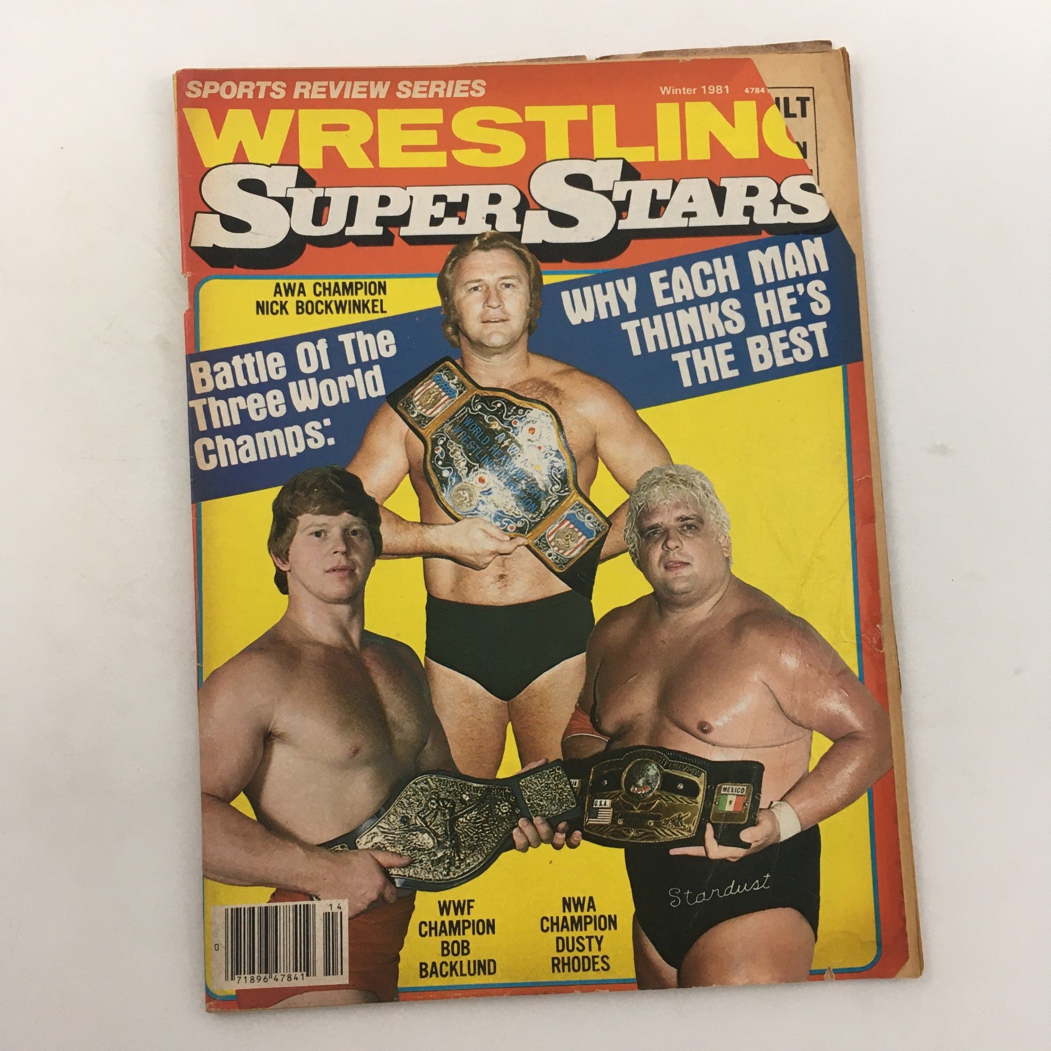 Wrestling Super Stars Magazine Winter 1981 Nick Bockwinkel and Bob Backlund