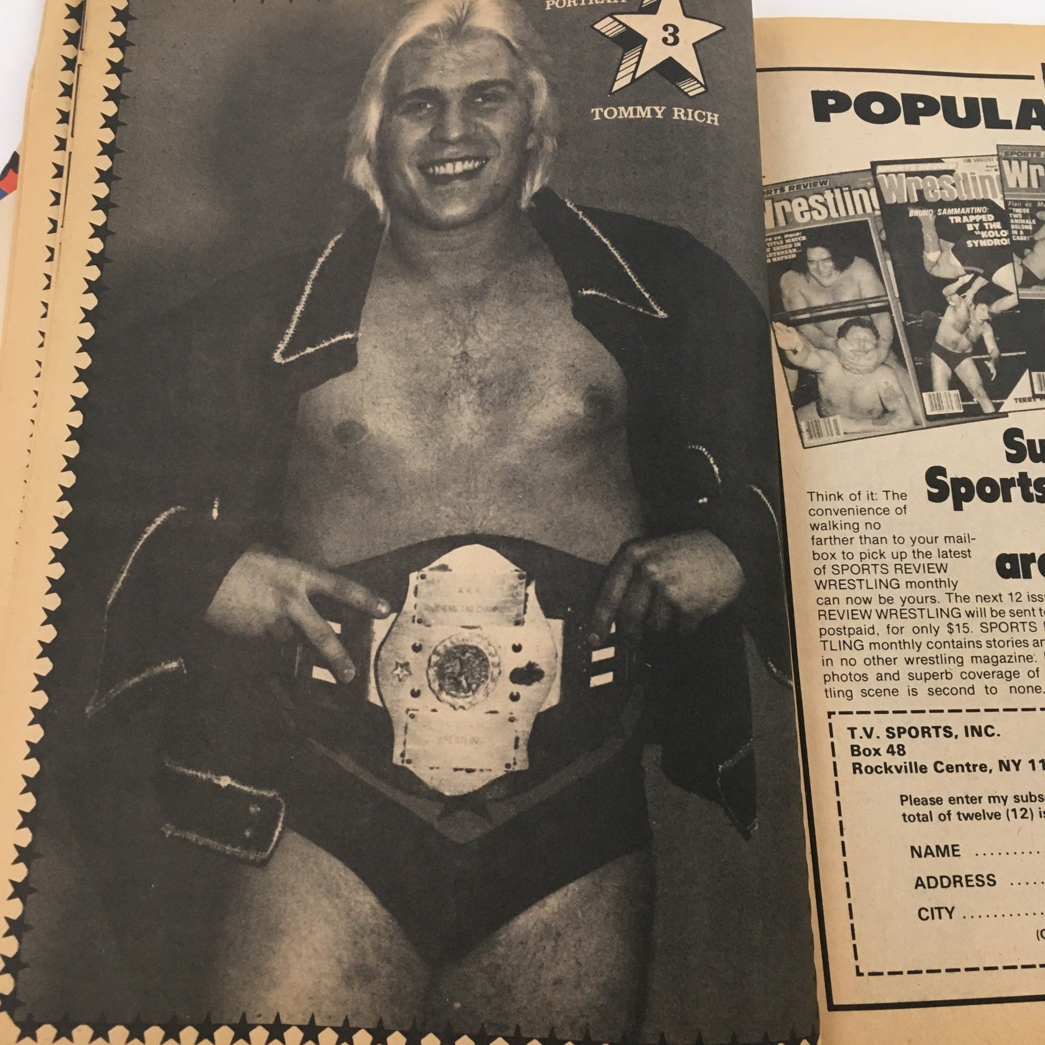 Wrestling Super Stars Magazine Winter 1981 Nick Bockwinkel and Bob Backlund