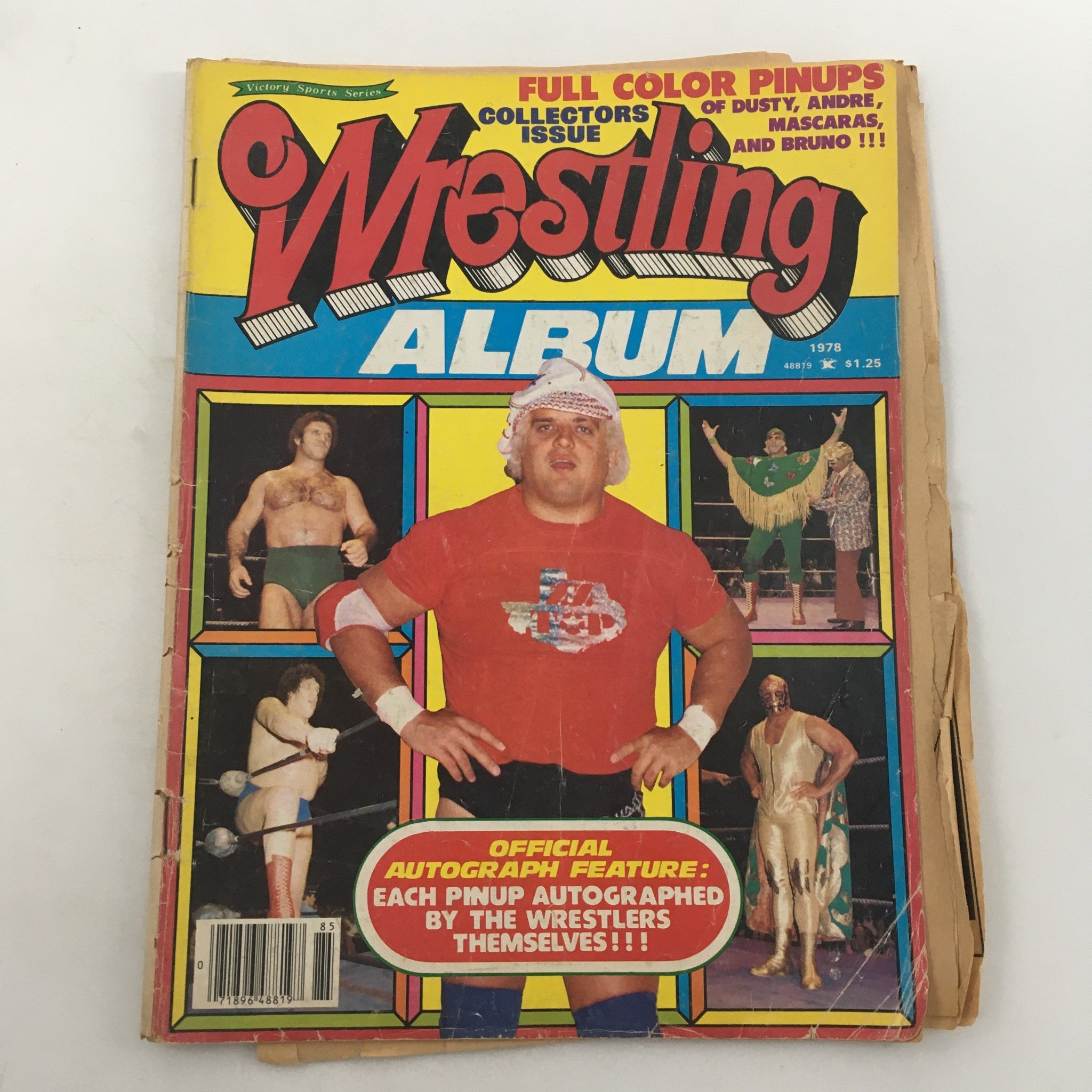 WWF Wrestling Album 1978 Ric Flair, Rufus R Jones, Ivan Koloff Autograph Feature