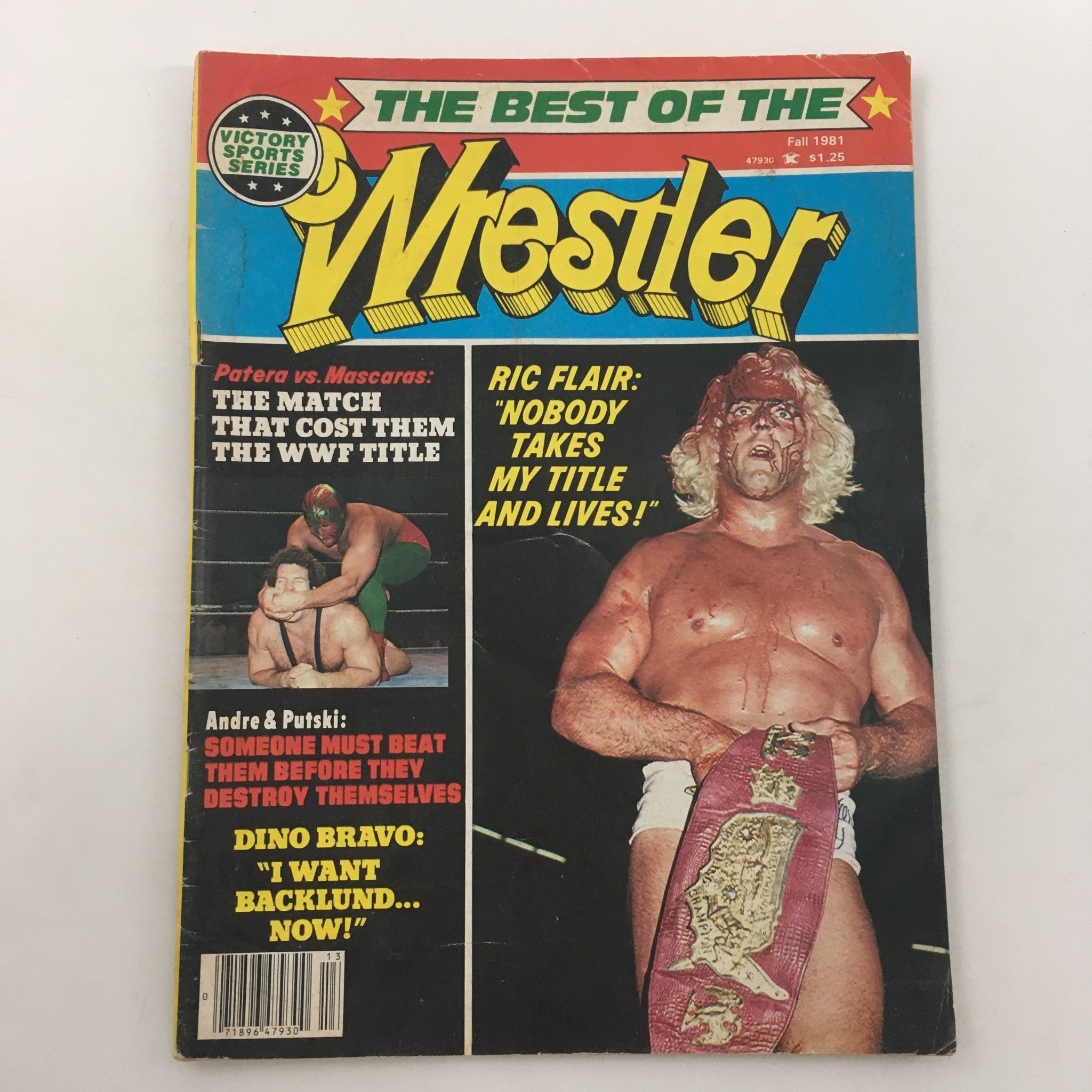 WWF Wrestler Magazine Fall 1981 Andre the Giant vs Ivan Putski and Ric Flair