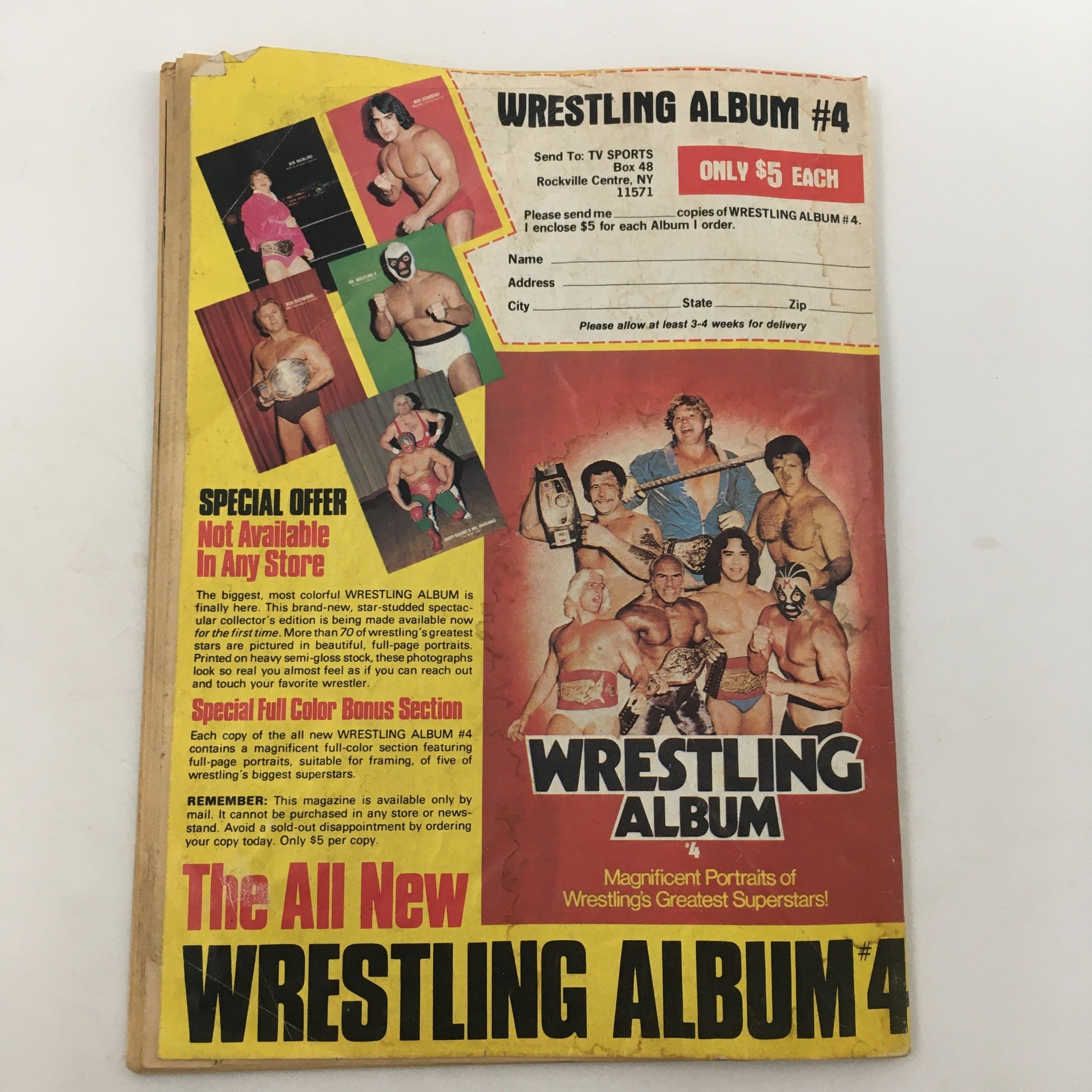 WWF Wrestler Magazine Fall 1981 Andre the Giant vs Ivan Putski and Ric Flair