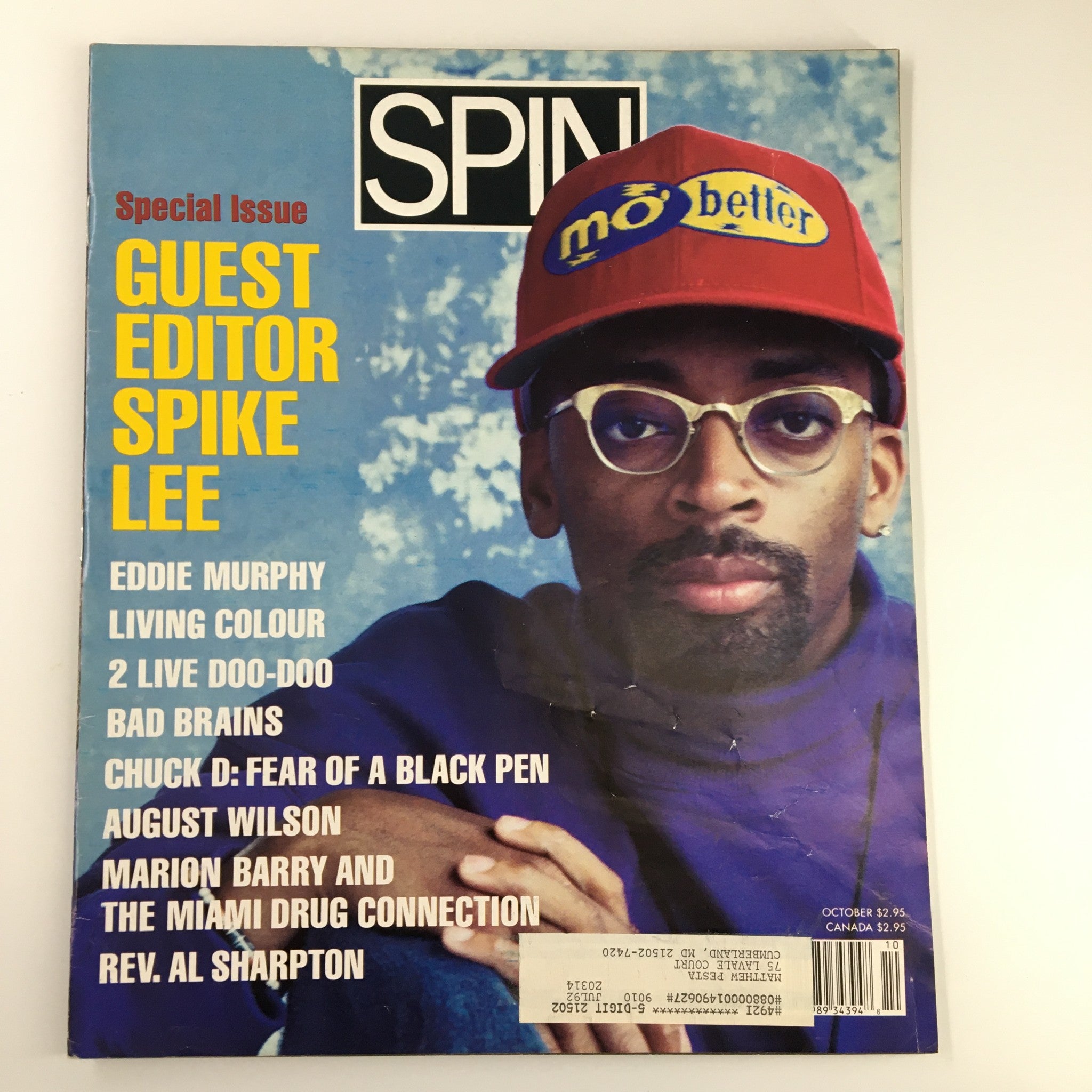 Spin Magazine October 1990 Vol 6 #7 Spike Lee, Eddie Murphy & August Wilson