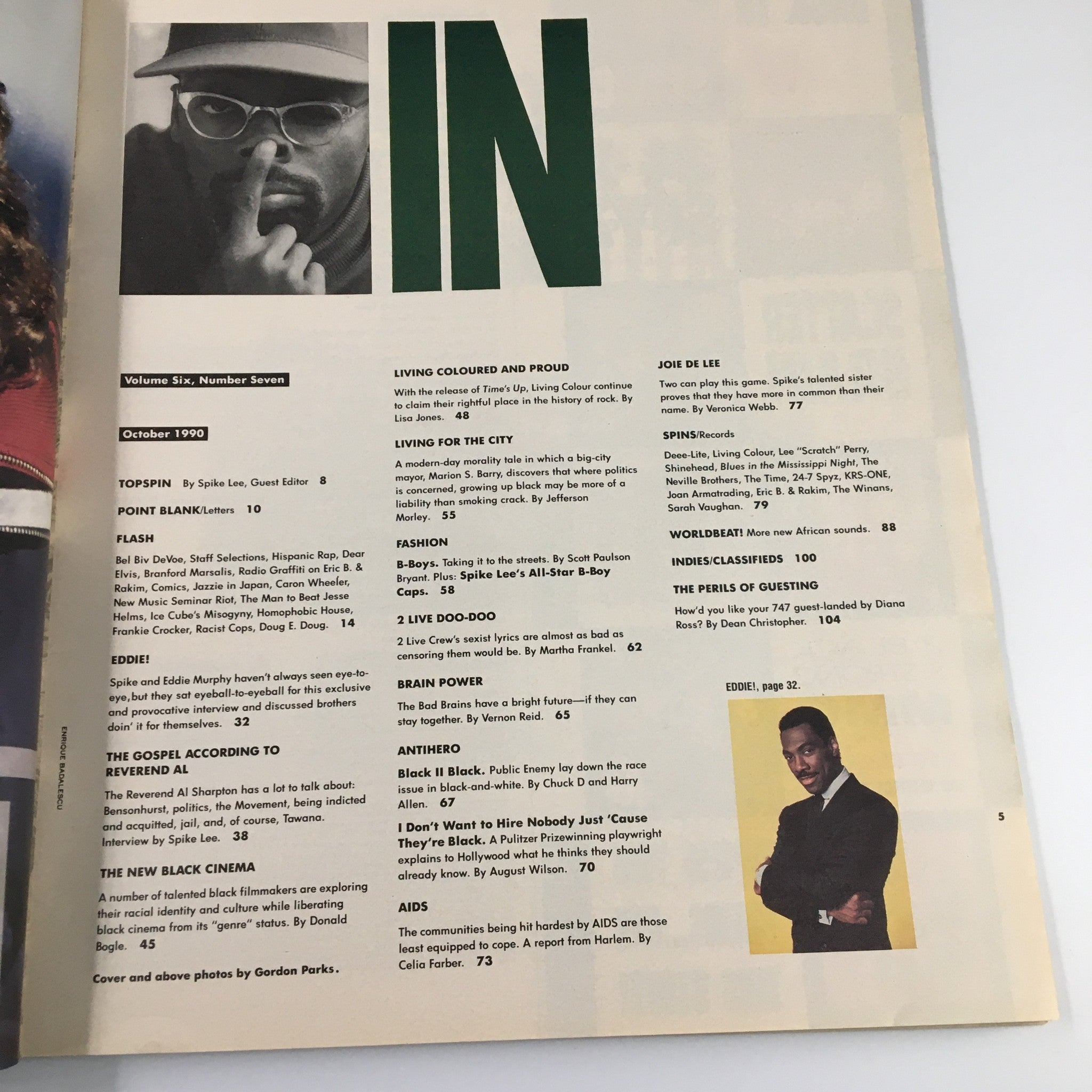 Spin Magazine October 1990 Vol 6 #7 Spike Lee, Eddie Murphy & August Wilson