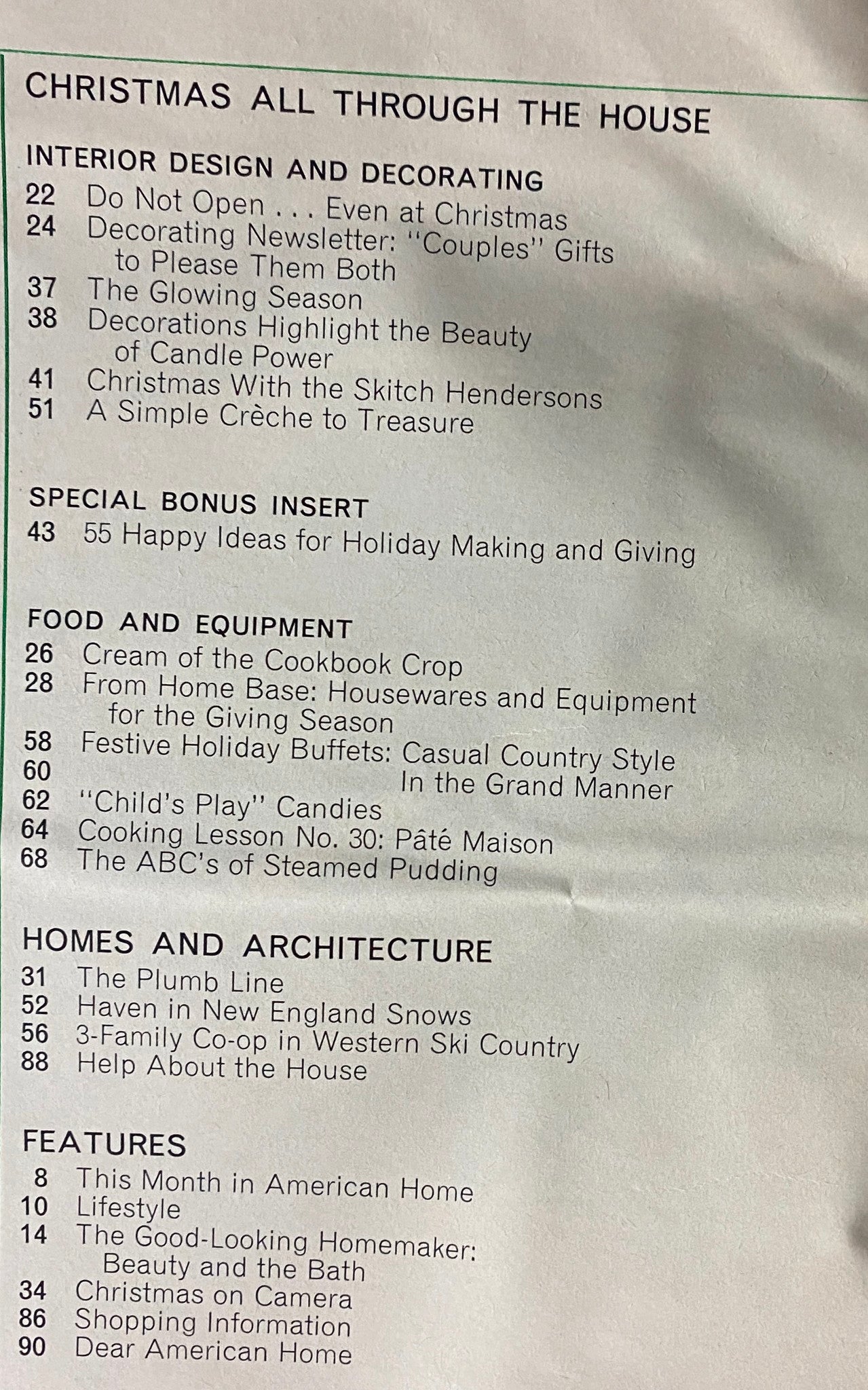 American Home Magazine December 1970 Christmas All Through The House