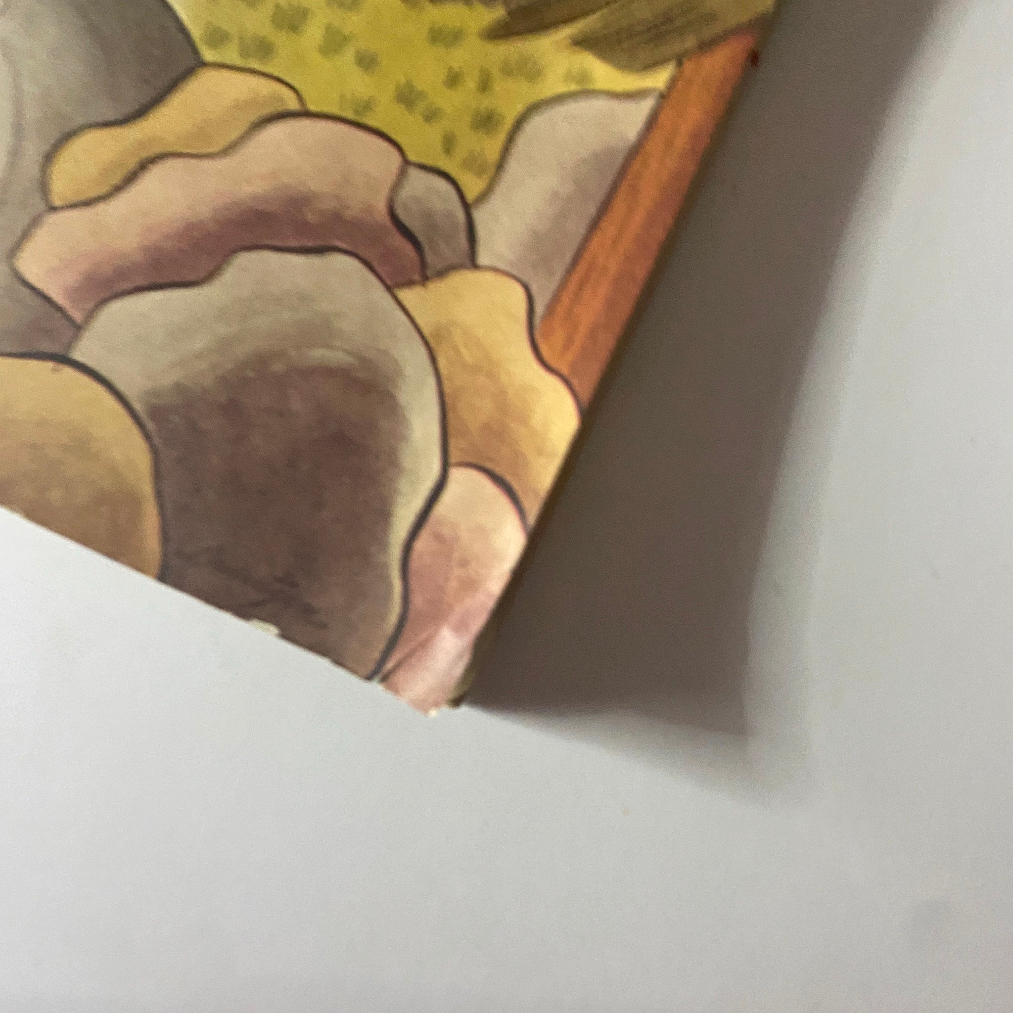 Close-up of the edge of Westways Magazine June 1946, illustrating vintage artwork and highlighting the magazine's collectible quality.