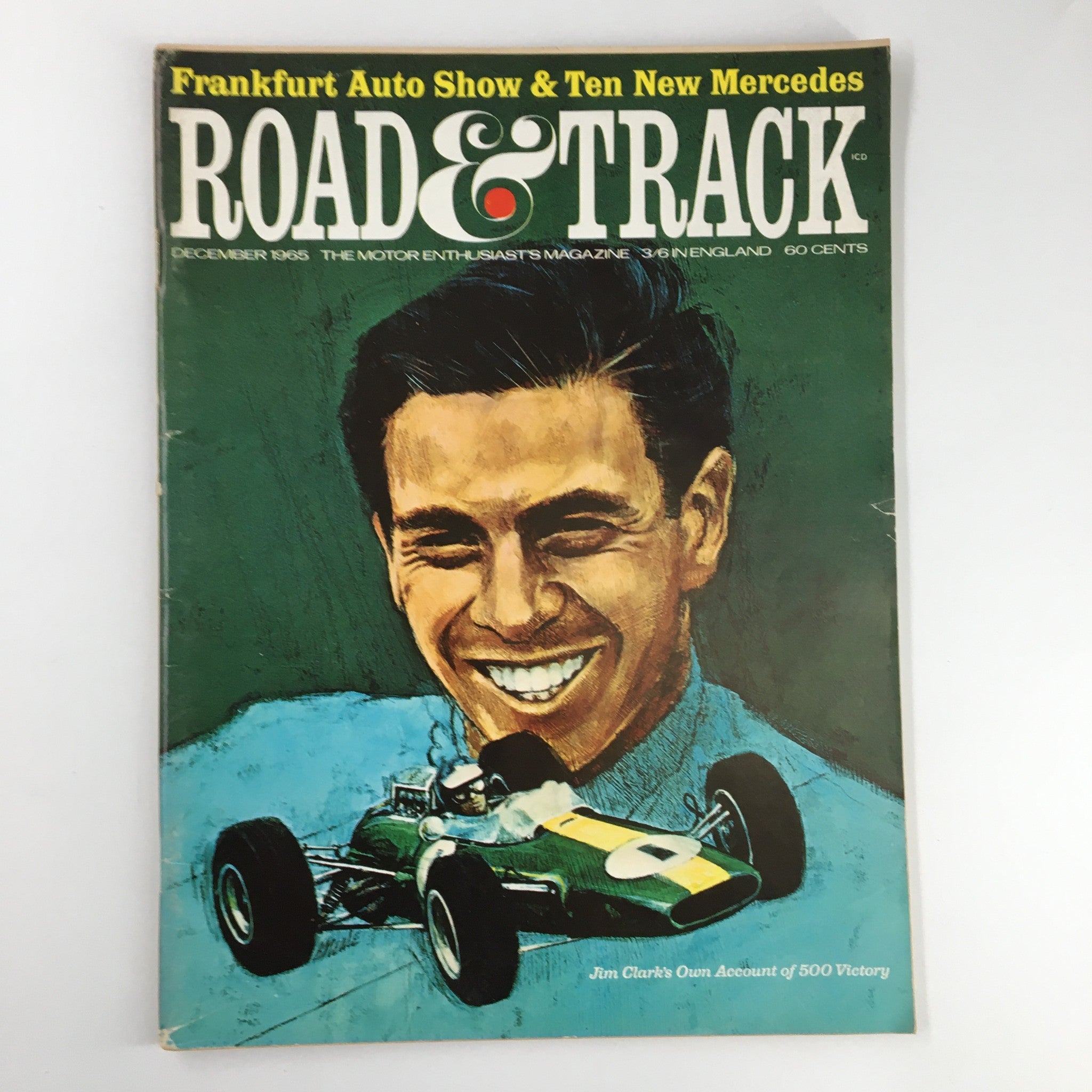 VTG Road & Track Magazine December 1965 Jim Clark's own 500 Victory No Label