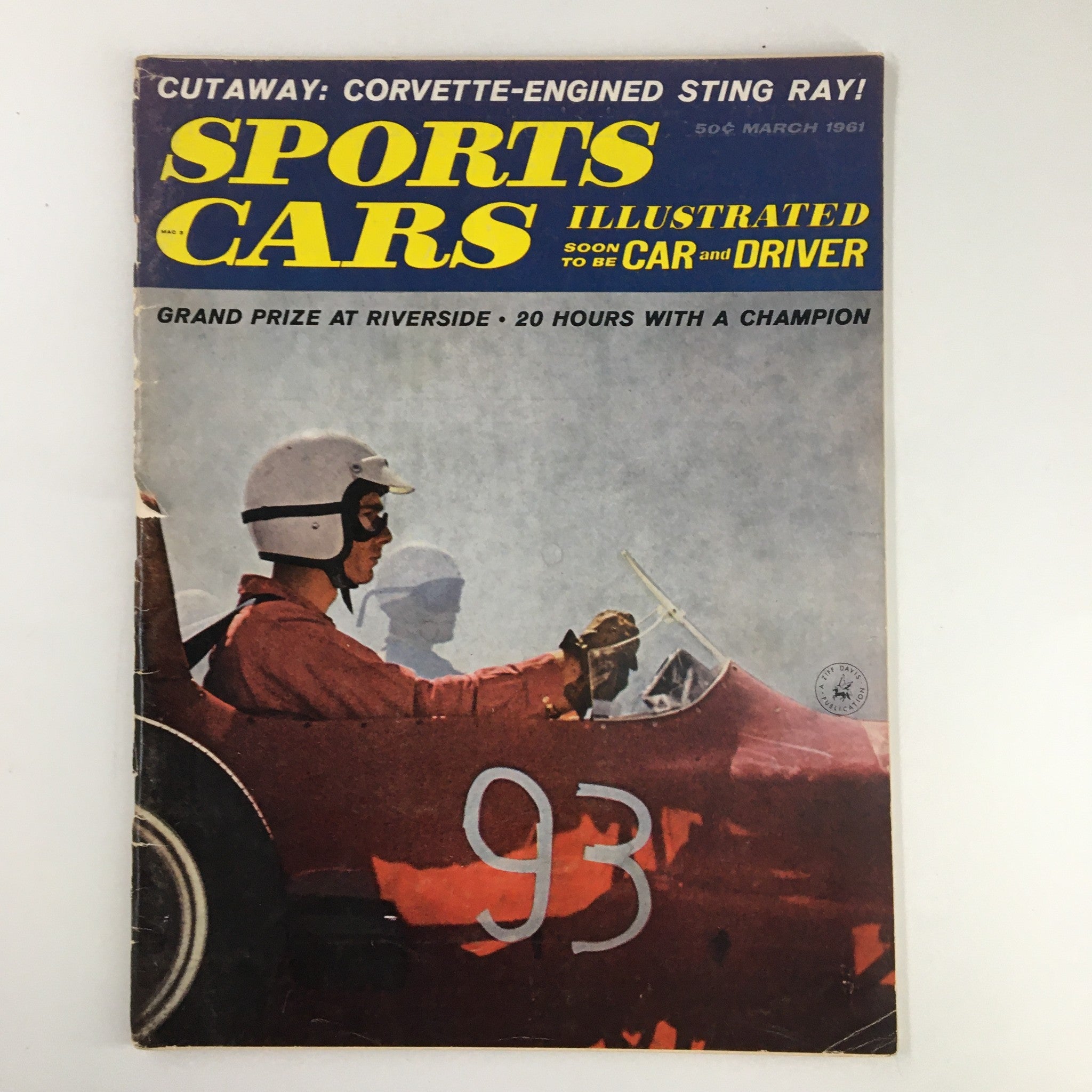 Sports Car Illustrated Magazine March 1961 Corvette-Engined Sting Ray No Label